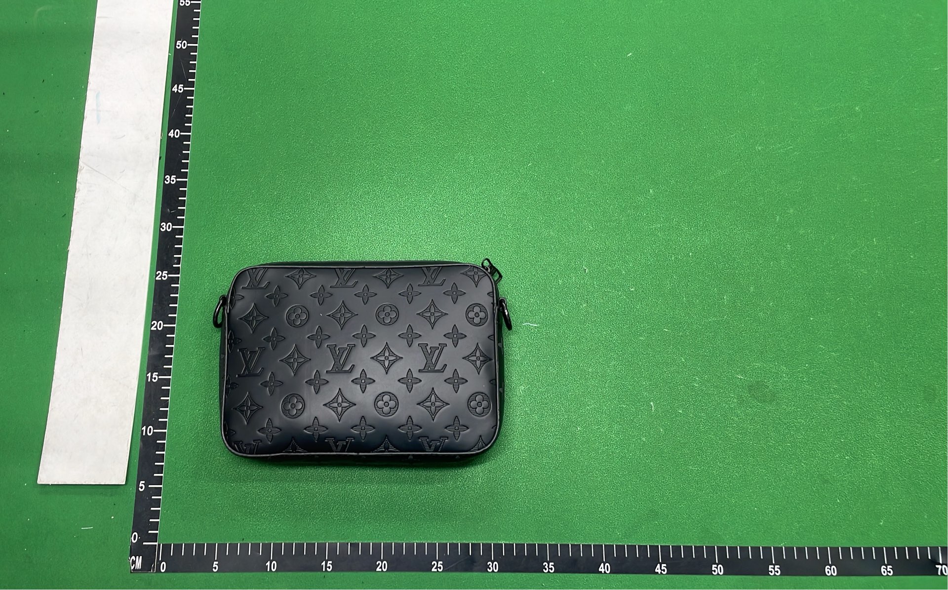 LV Black Monogram Messenger Bag with Strap