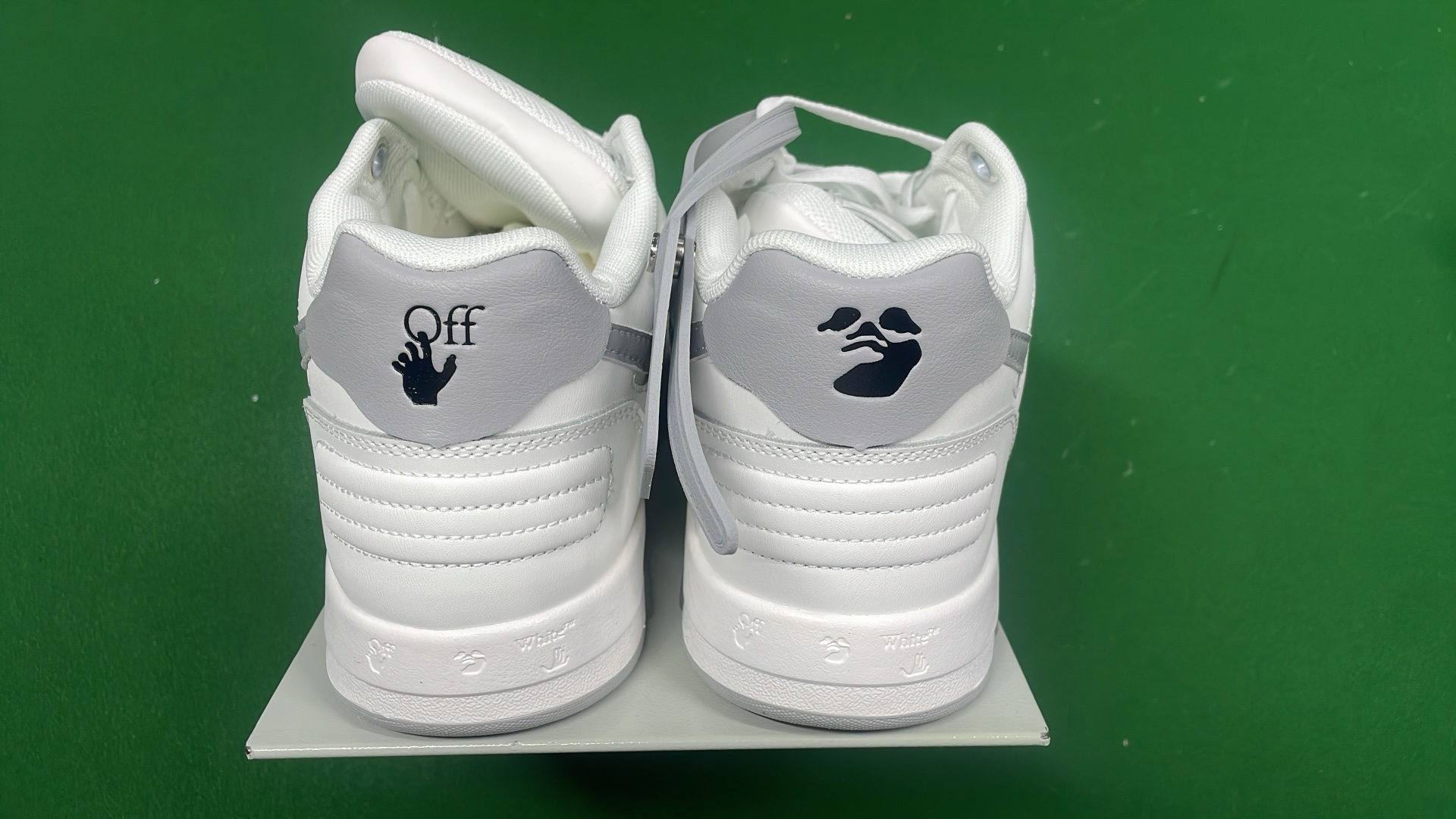 White and Black Arrow Design Sneakers by TOPMADE