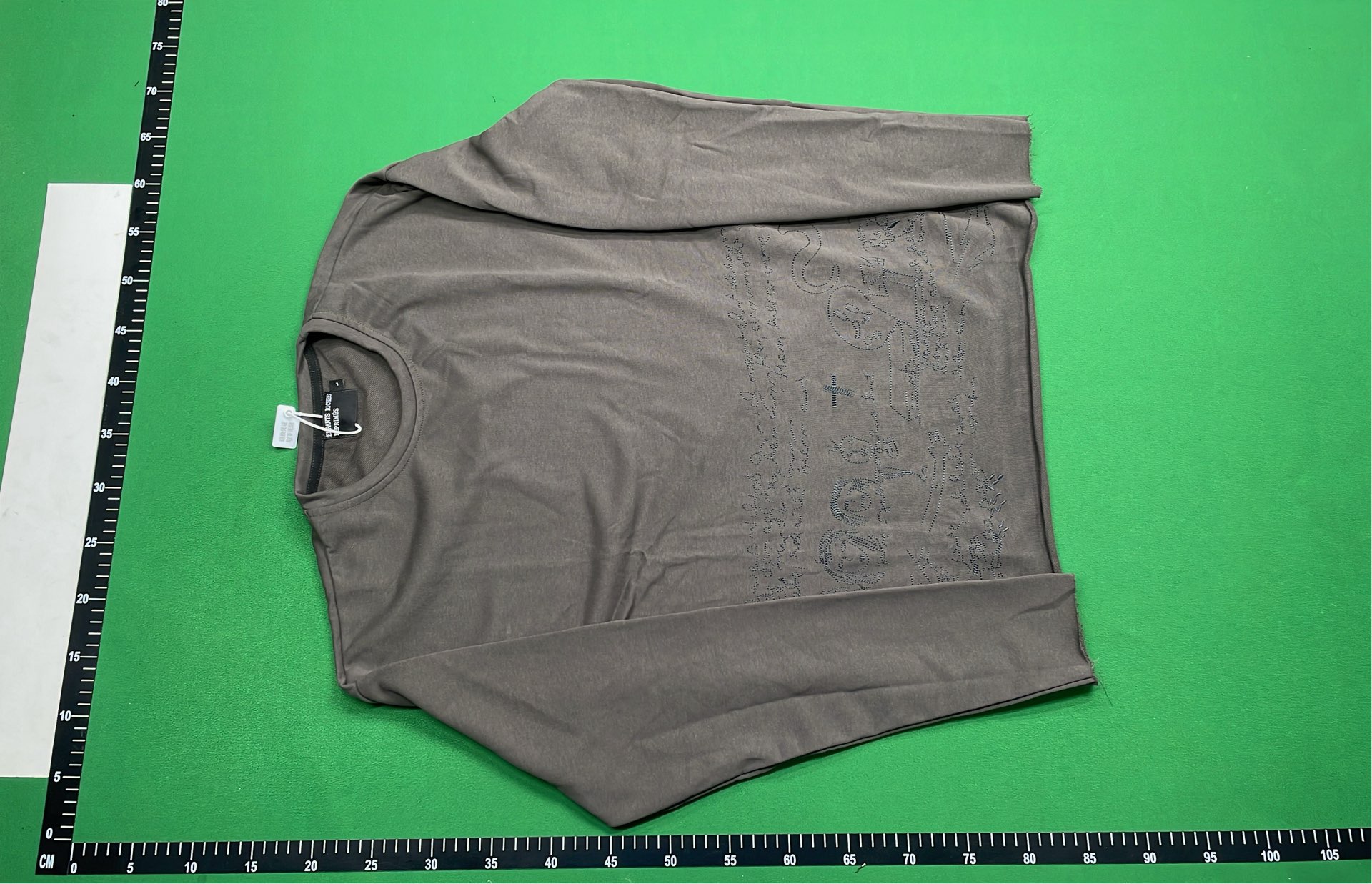 Black Long Sleeve T-Shirt with Graffiti Art Design