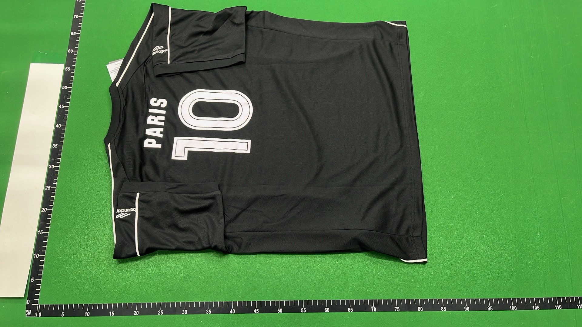 Neon Green Soccer Jersey with Black Accents and Logo