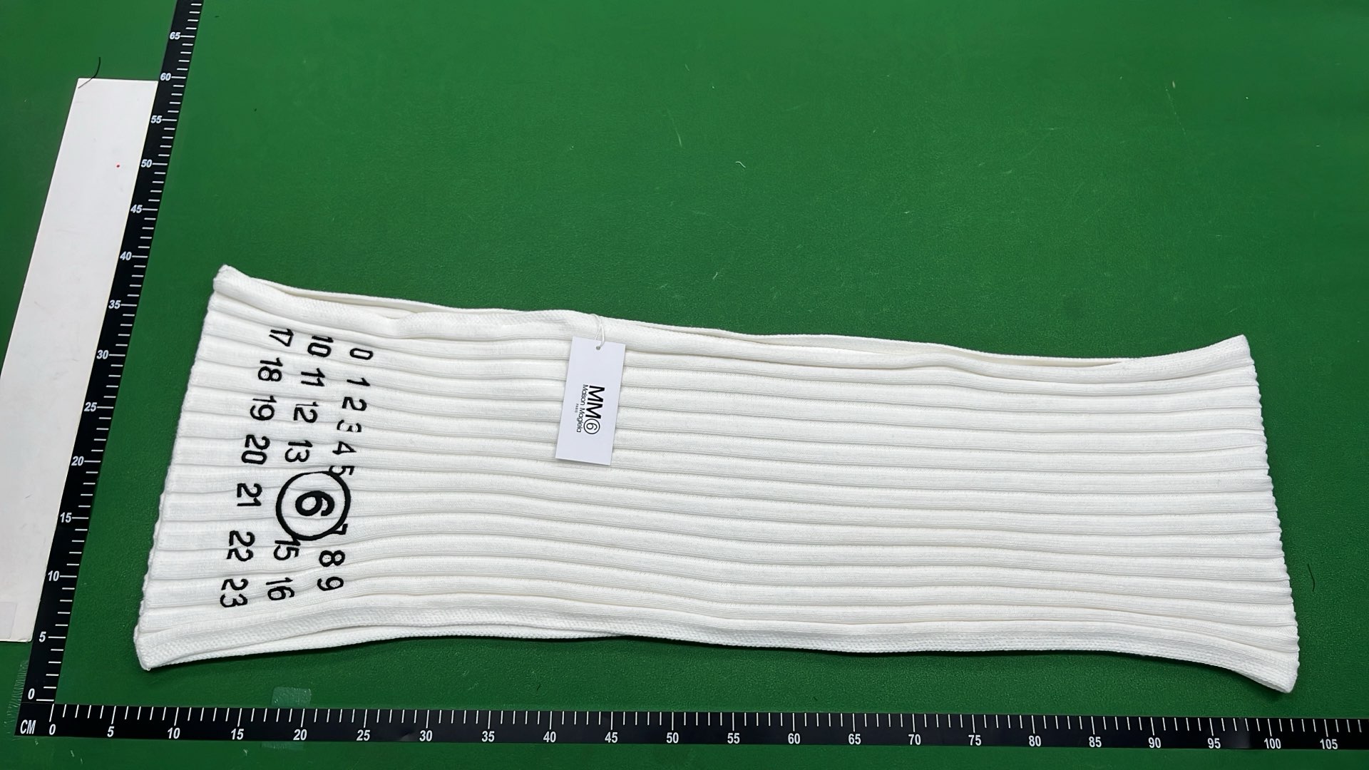 Number Print Towel White Cotton Bath Towel