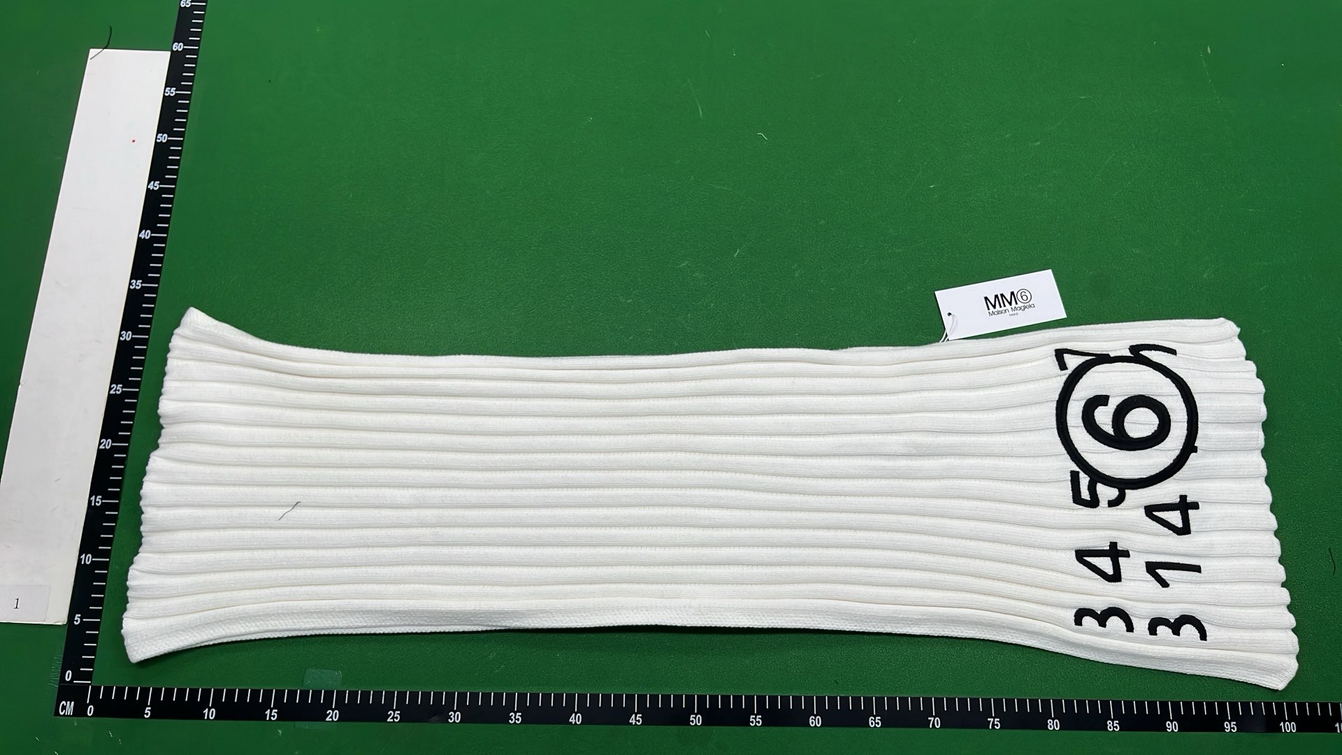 Number Print Towel White Cotton Bath Towel