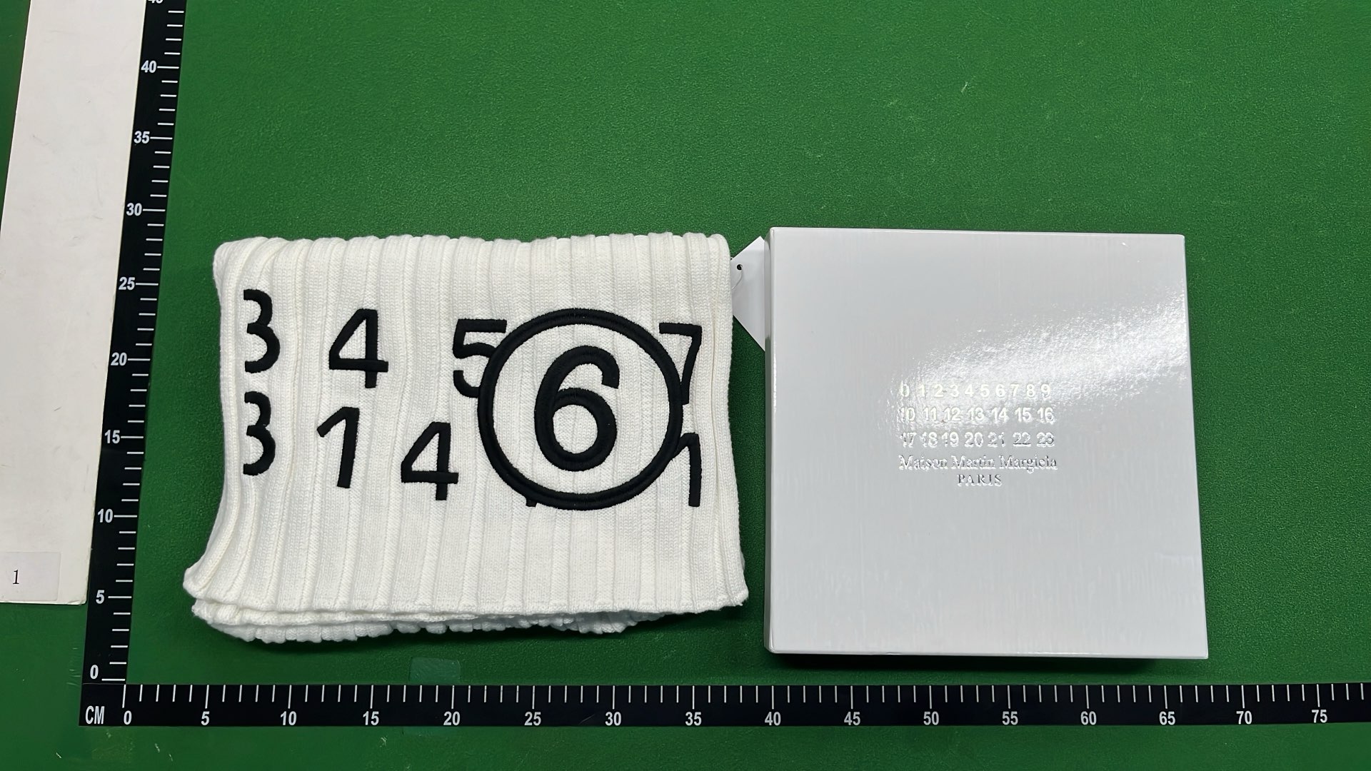 Number Print Towel White Cotton Bath Towel