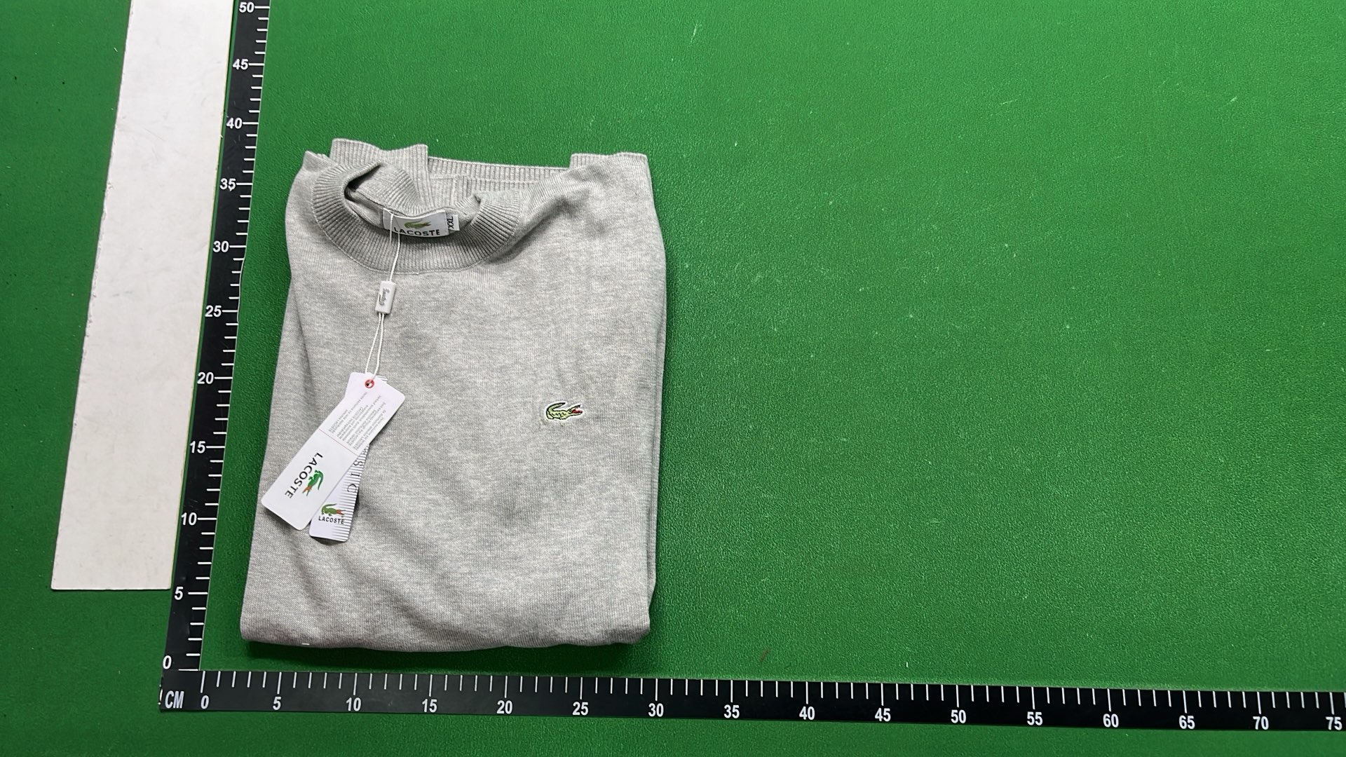 White Crewneck Sweater with Embroidered Logo