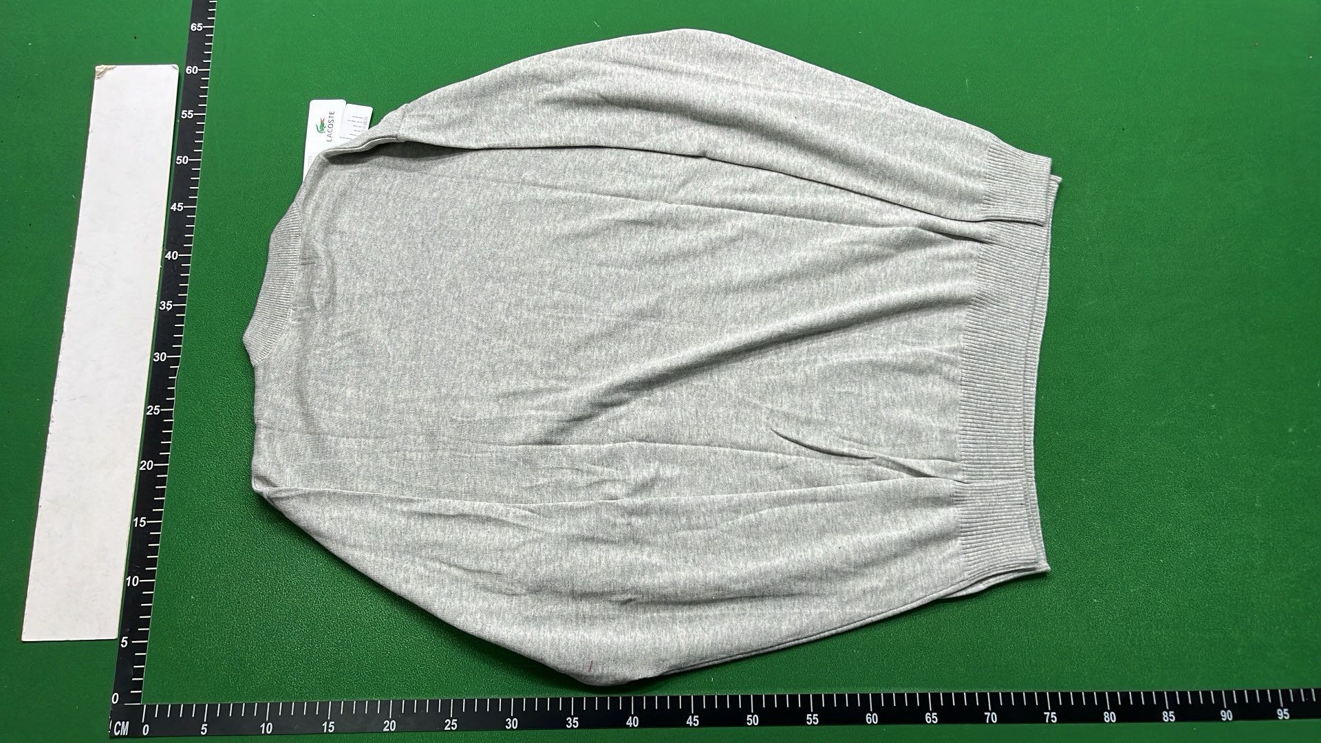 White Crewneck Sweater with Embroidered Logo