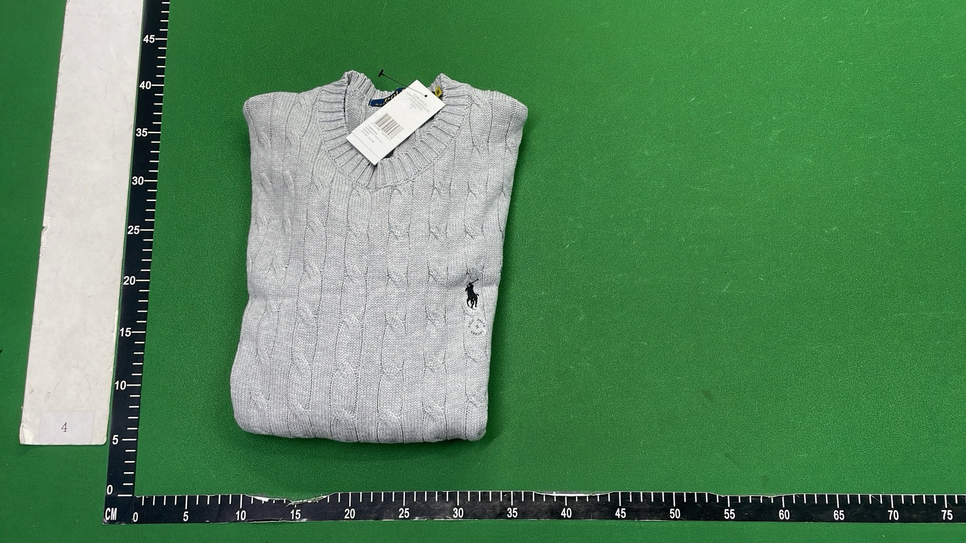 Light Blue Cable Knit Sweater for Men