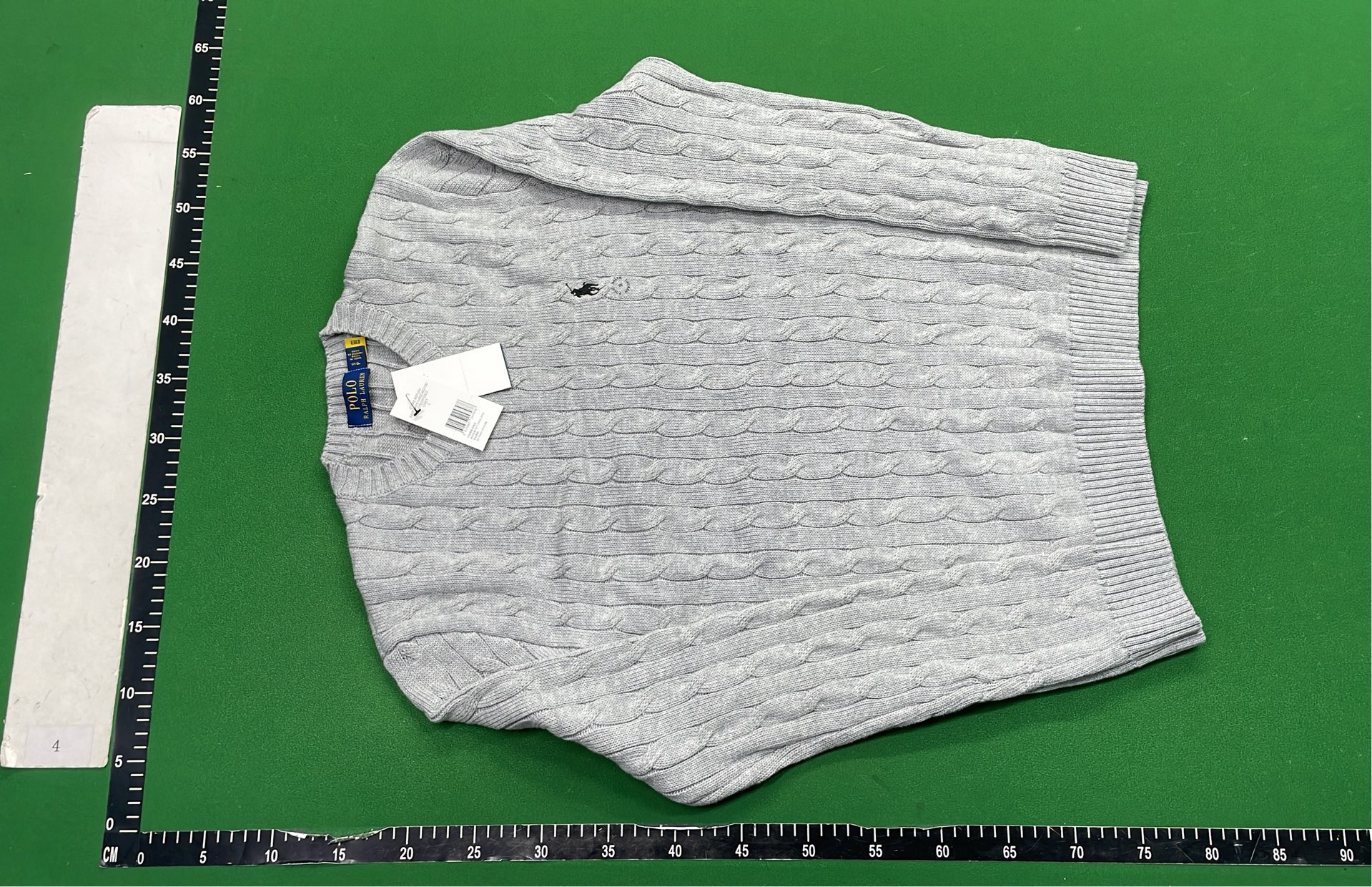 Light Blue Cable Knit Sweater for Men