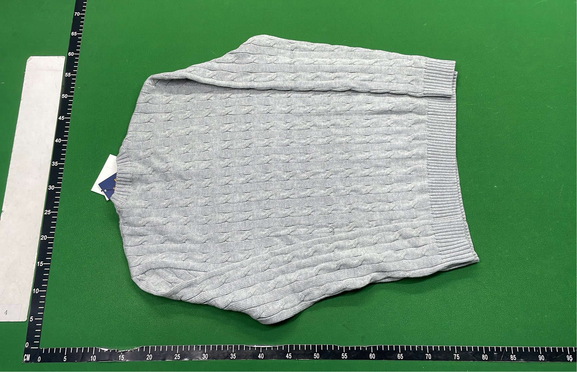 Light Blue Cable Knit Sweater for Men