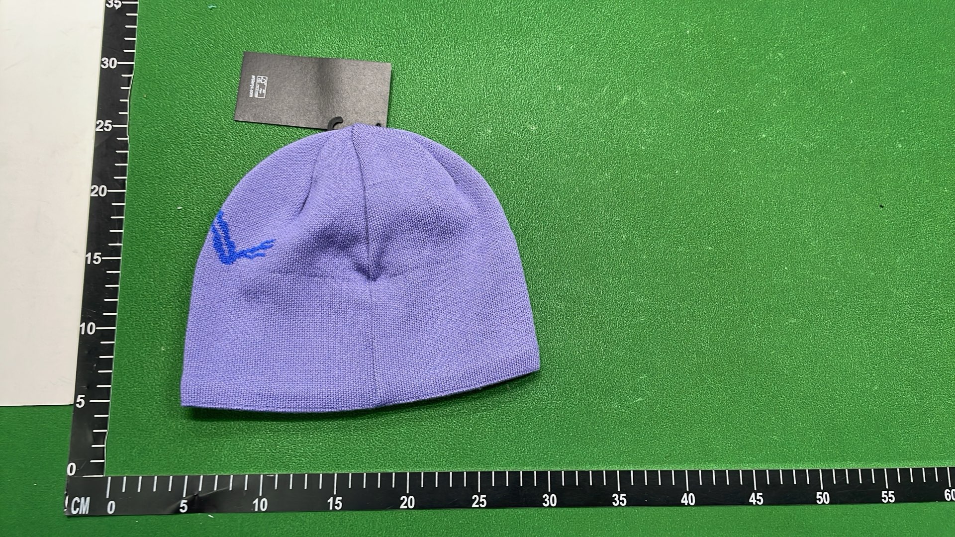 Stylish Navy Blue Beanie with Abstract Graffiti Design