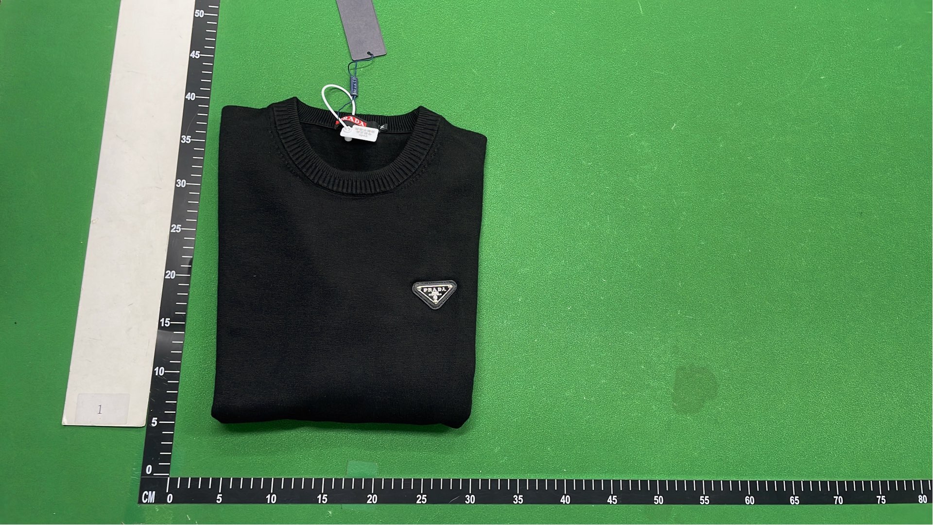 Prada Milano Logo Knit Sweater Black