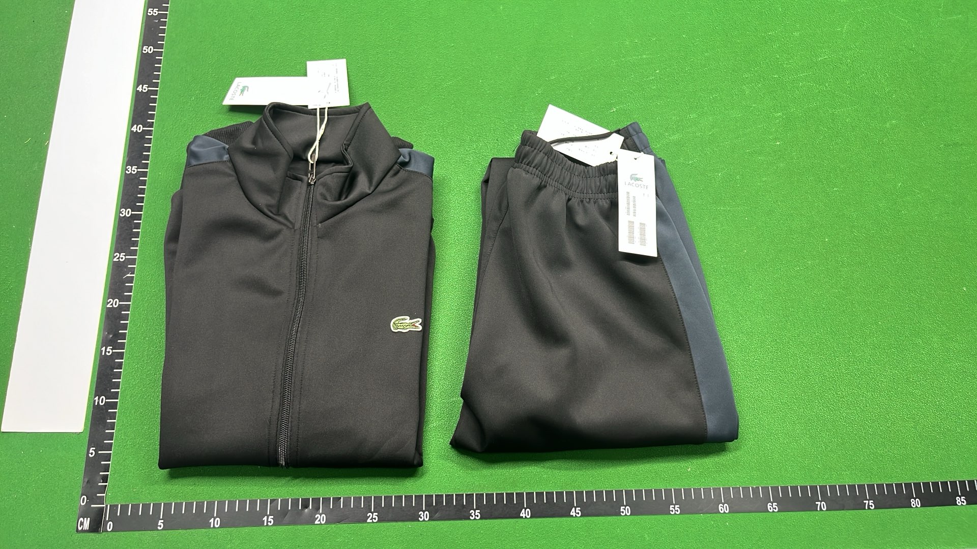 Red and Black Lacoste Track Suit Set for Men