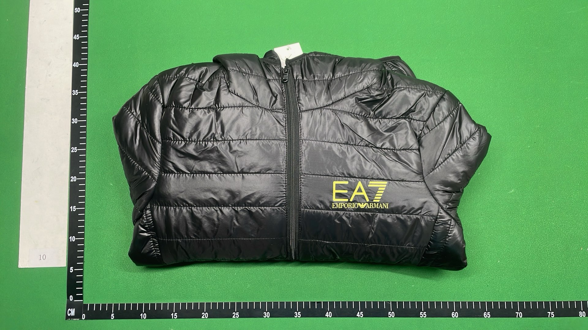 EA7 Black Hooded Puffer Jacket for Men - Lightweight Winter Coat