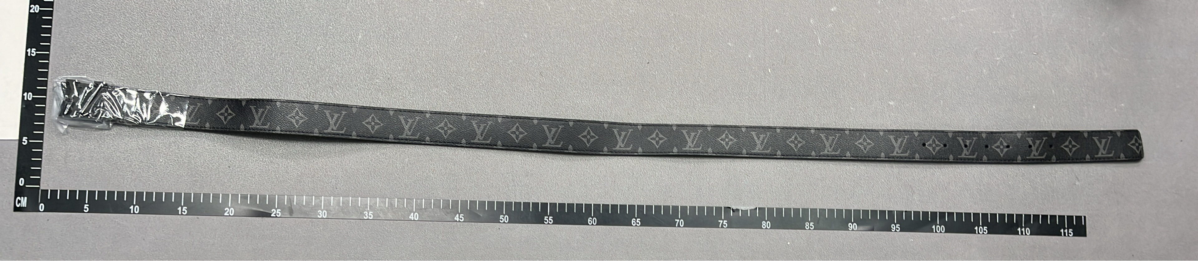 LV Belt with Iconic Monogram and Checkered Patterns
