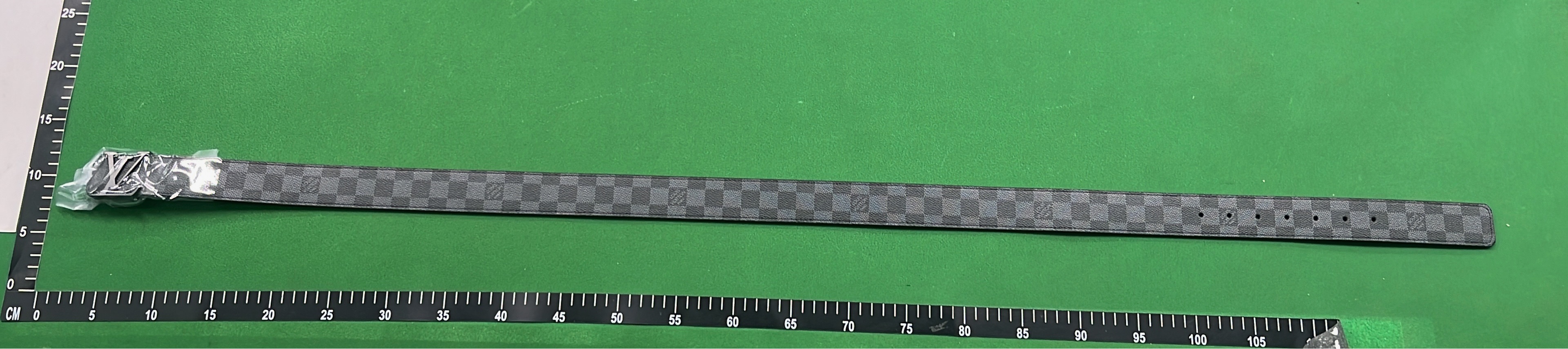 LV Belt with Iconic Monogram and Checkered Patterns