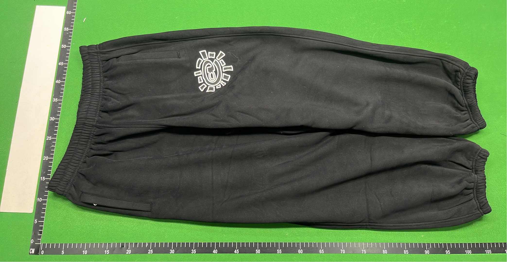 Black Hugo Sweatpants with Unique Logo Design