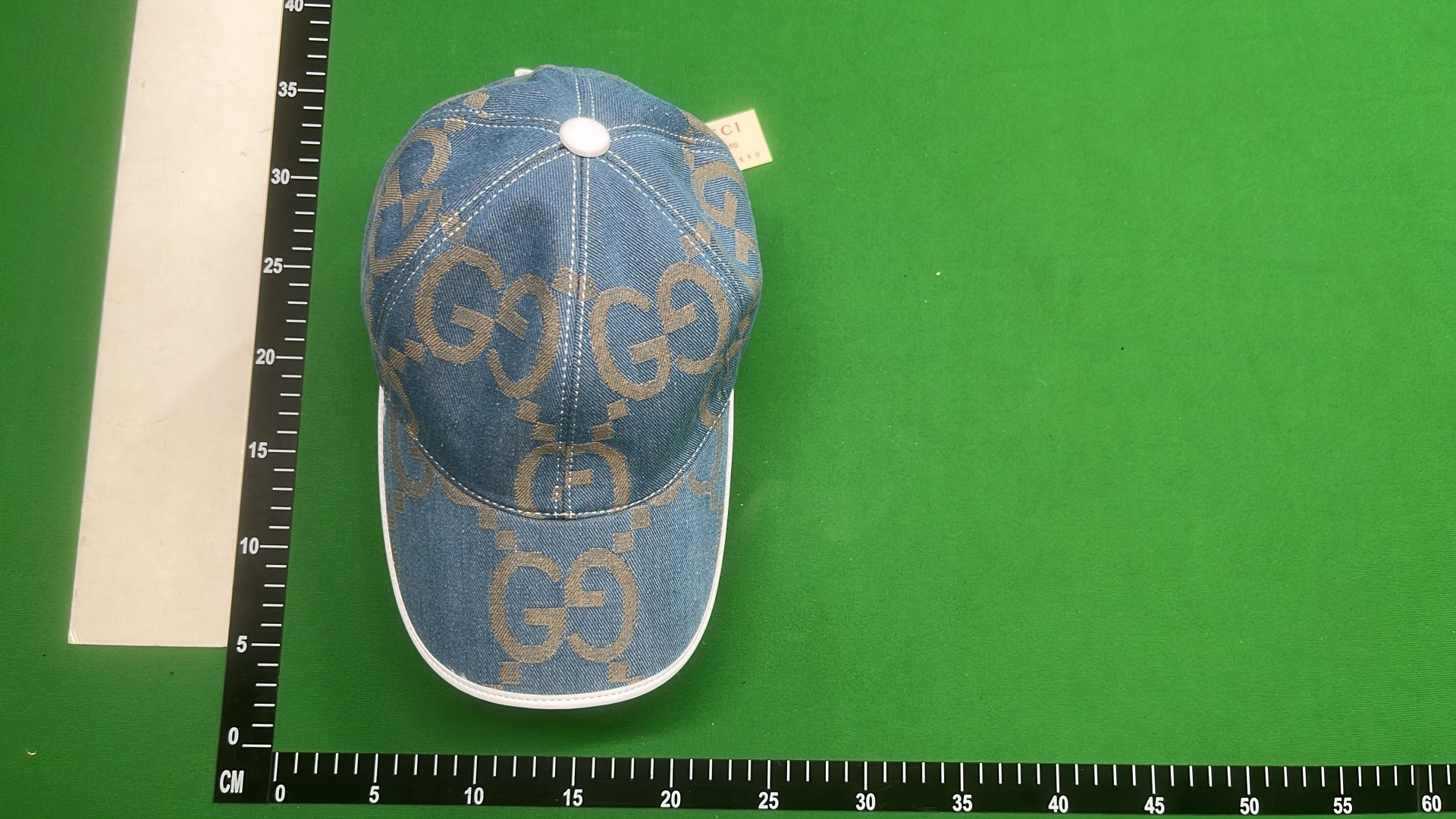 Gucci White GG Monogram Baseball Cap