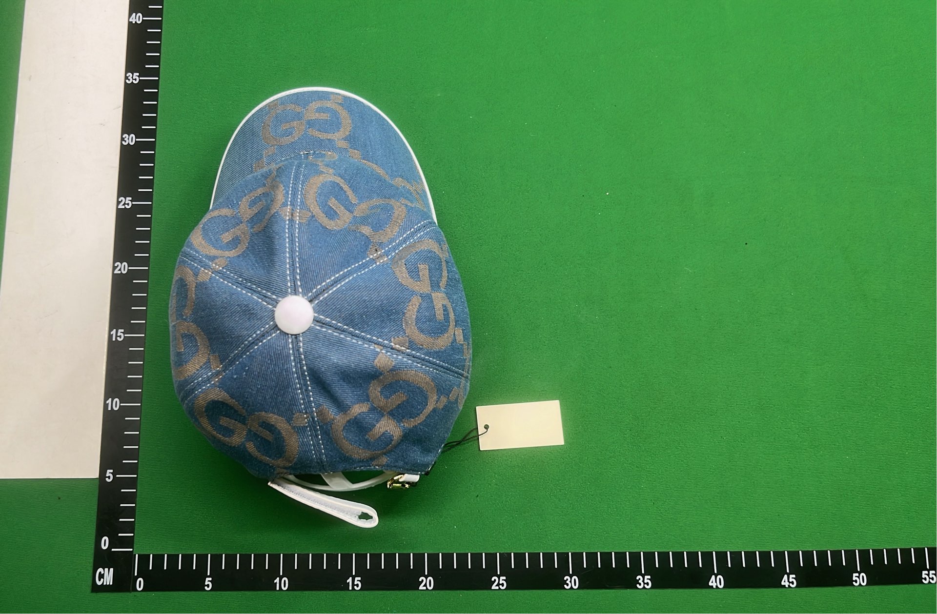 Gucci White GG Monogram Baseball Cap