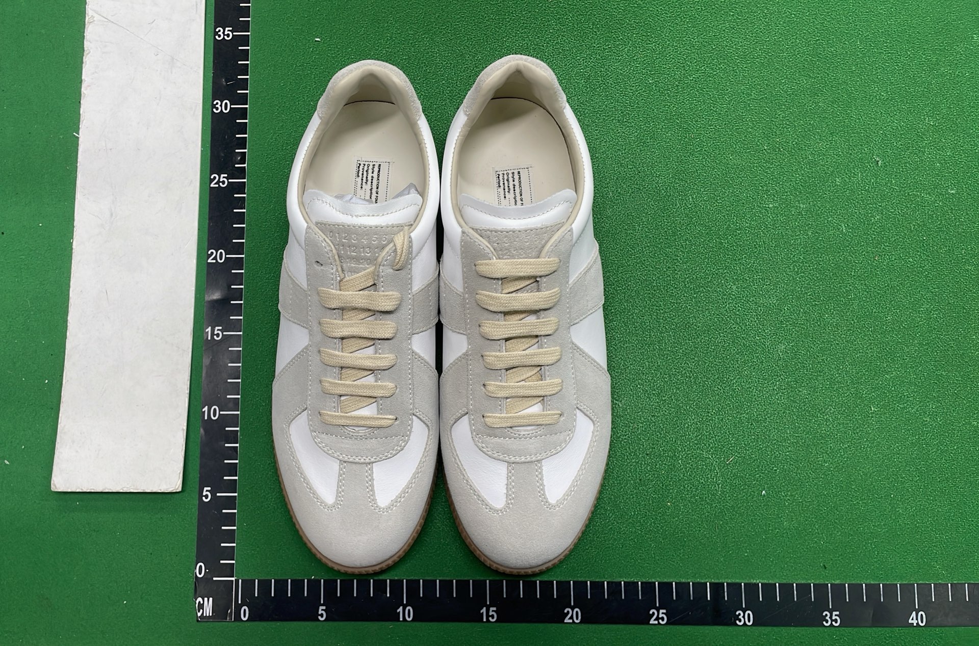 Beige Suede and Leather Sneakers for Women