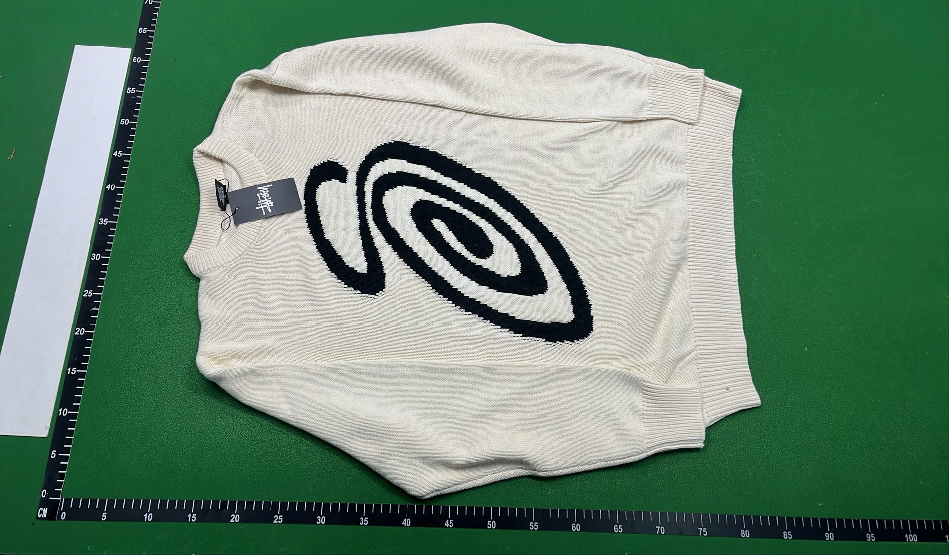 Stussy Workgear Knit Sweater - Cream
