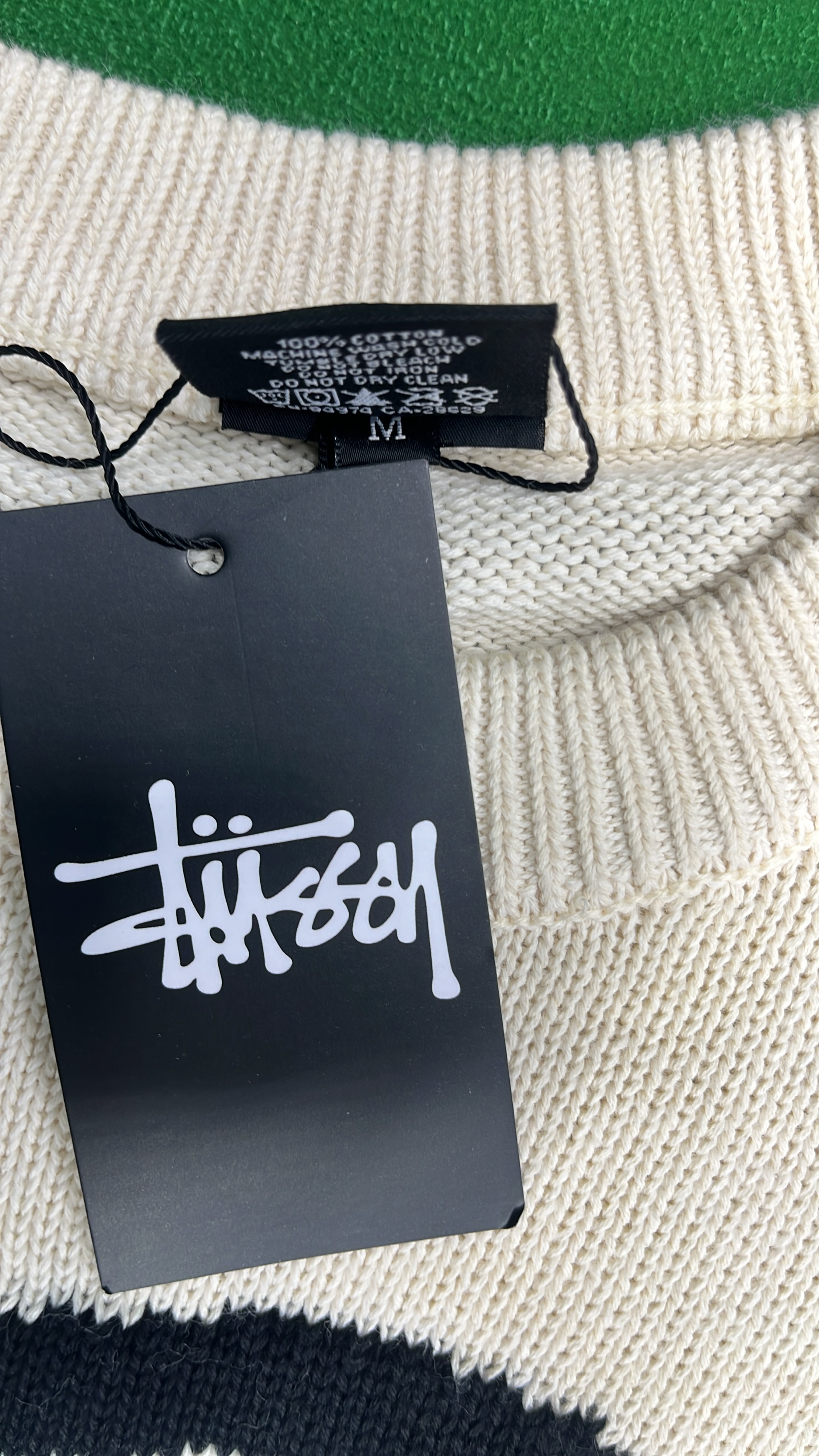 Stussy Workgear Knit Sweater - Cream