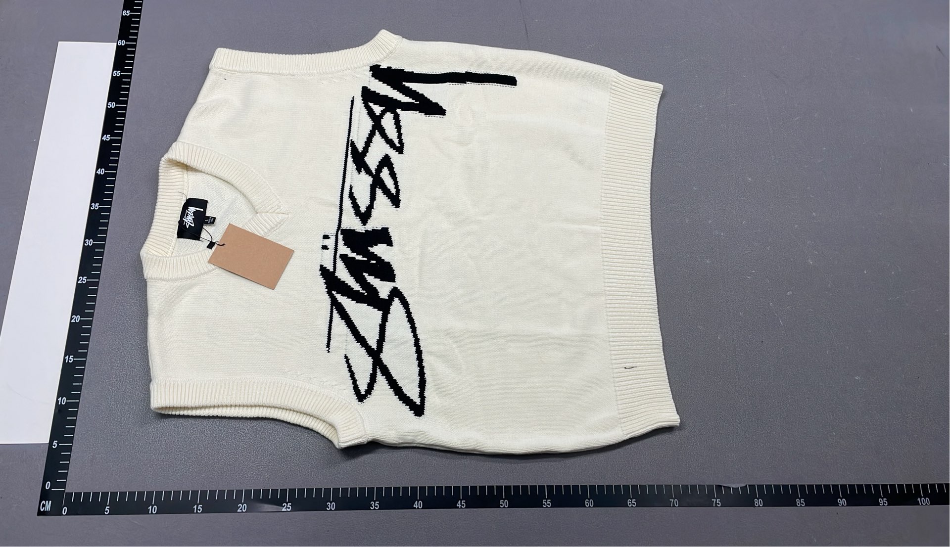 Stussy Workgear Knit Sweater - Cream