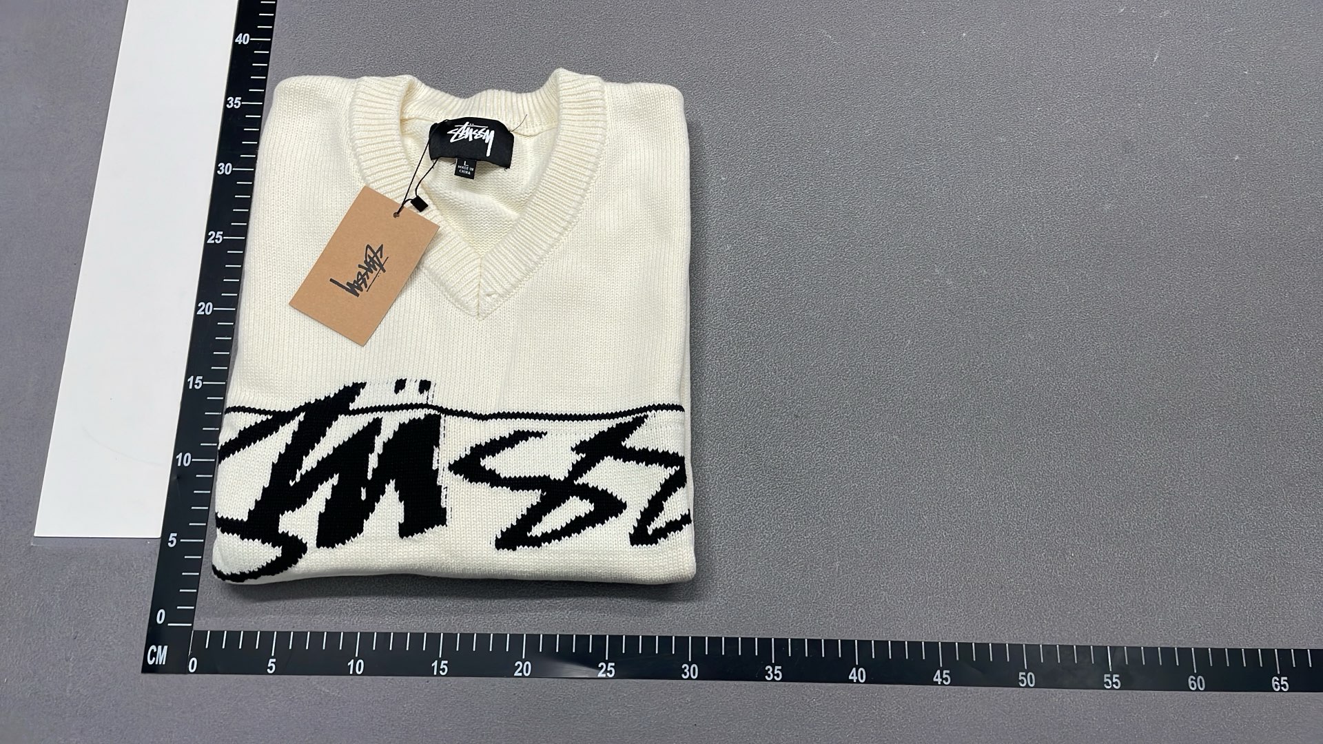 Stussy Workgear Knit Sweater - Cream