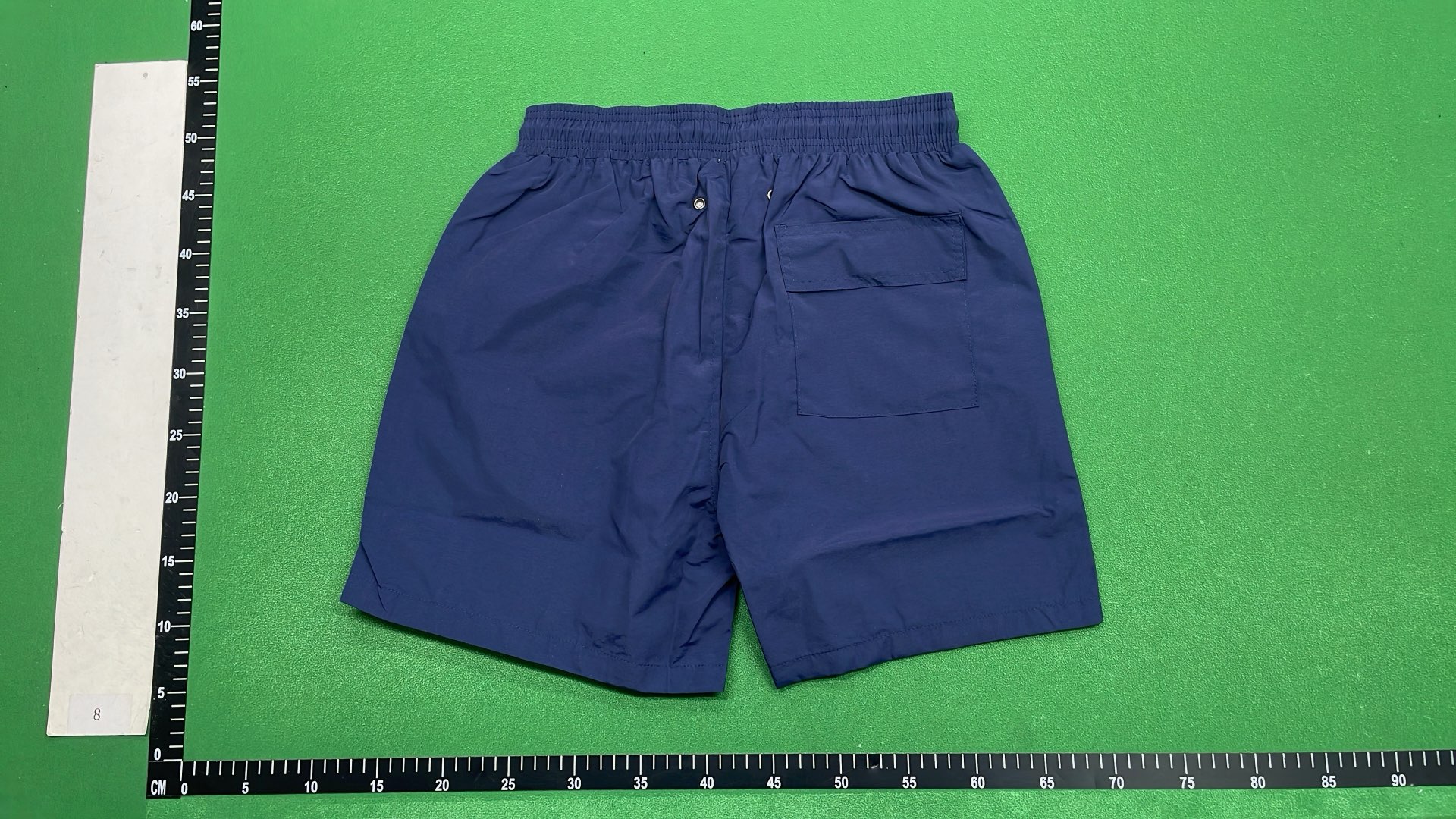 Men's Black Swim Shorts with White Drawstring and Logo