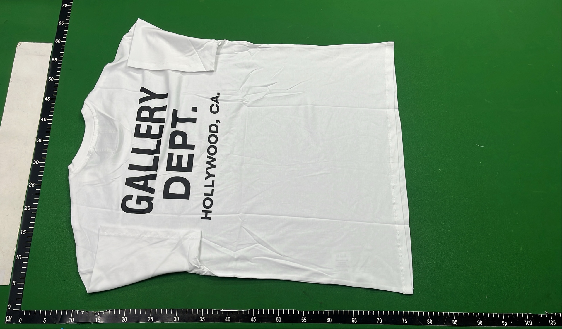 Gallery Dept. Black T-Shirt with Orange Logo