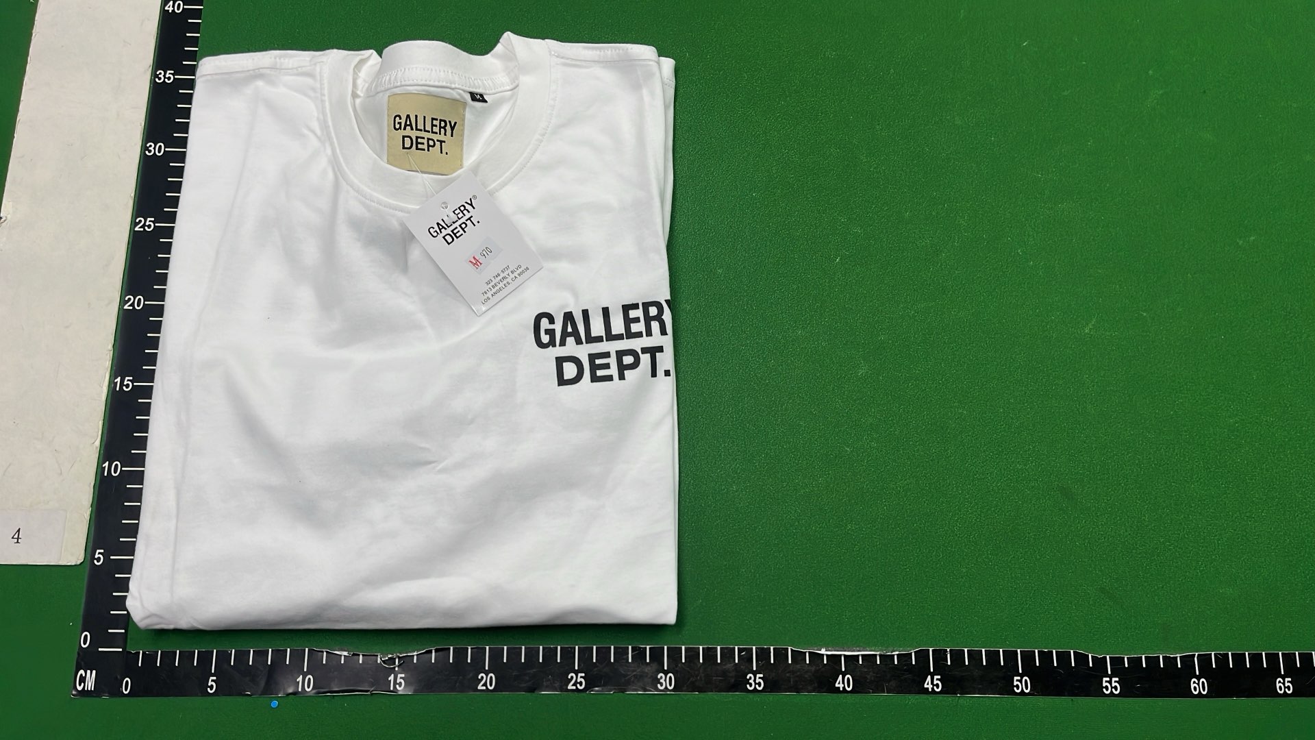 Gallery Dept. Black T-Shirt with Orange Logo