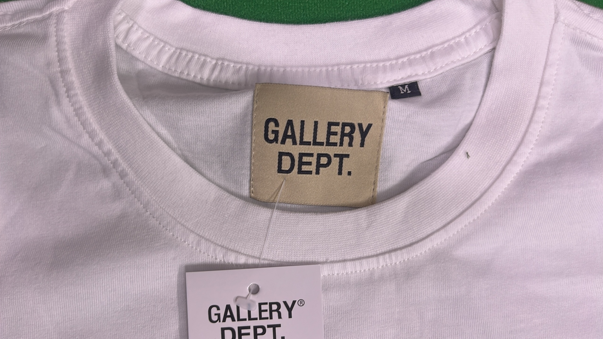 Gallery Dept. Black T-Shirt with Orange Logo