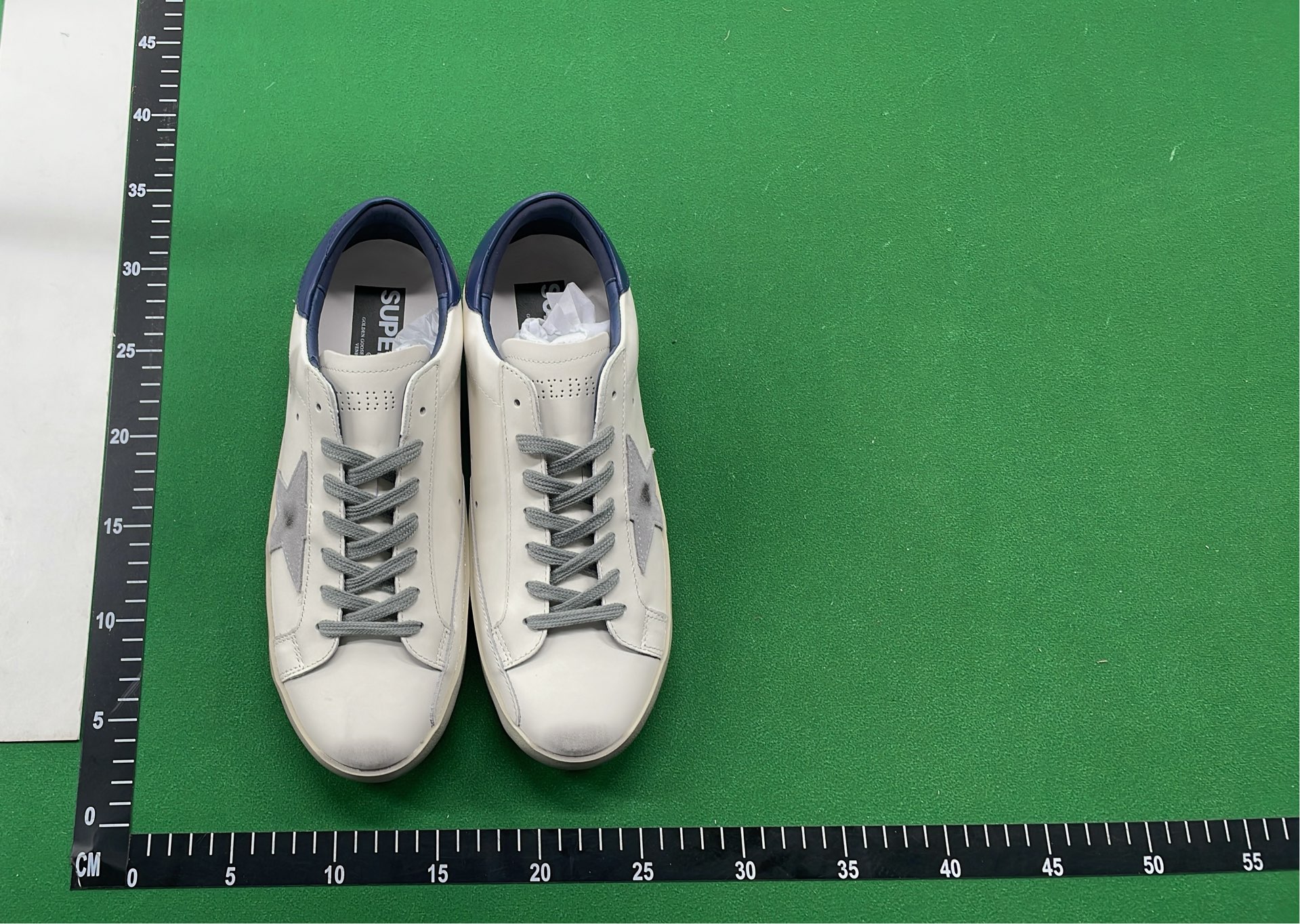 GGDBX Star Sneakers White Glitter Leather Fashion Shoes