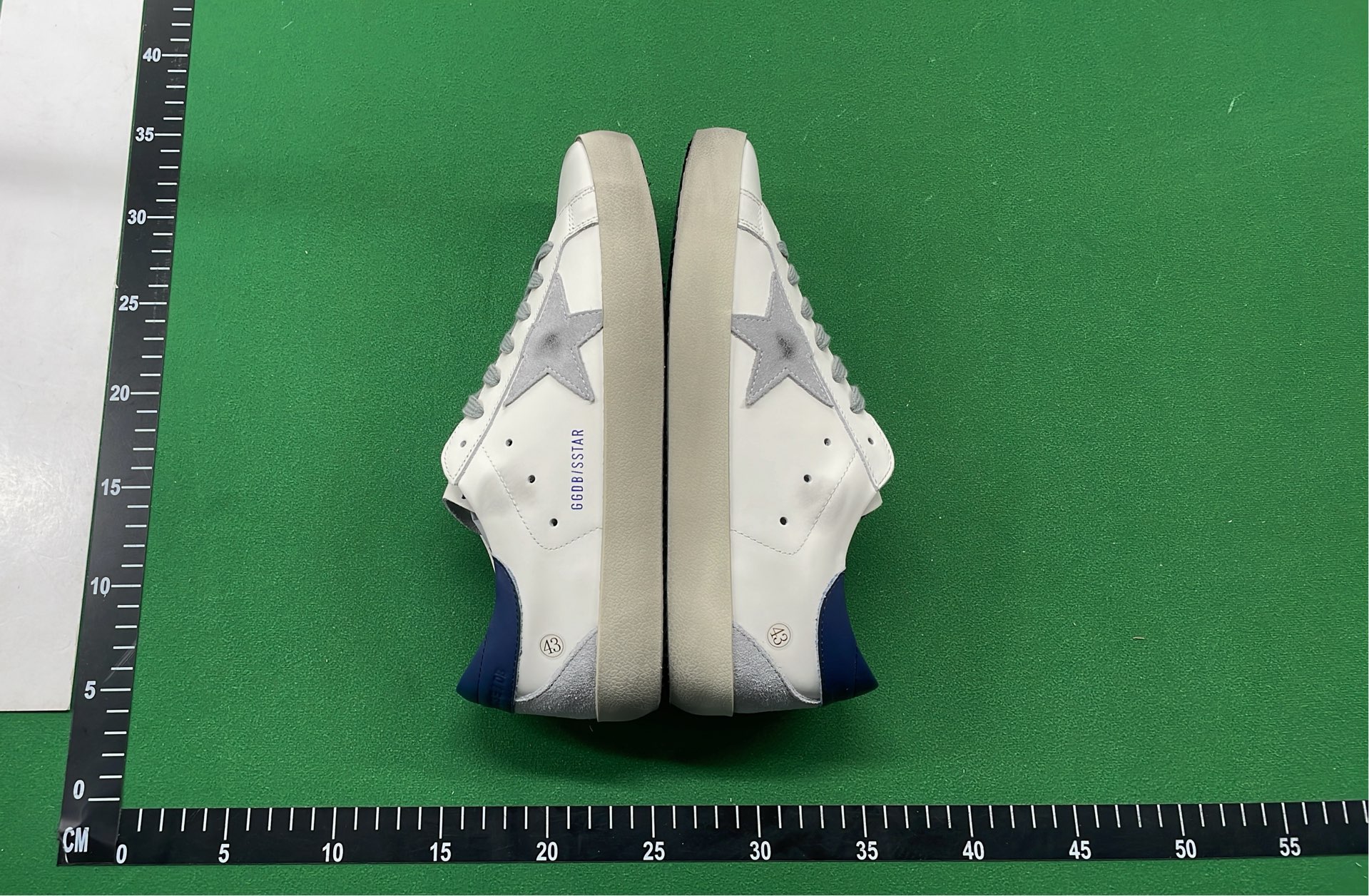 GGDBX Star Sneakers White Glitter Leather Fashion Shoes