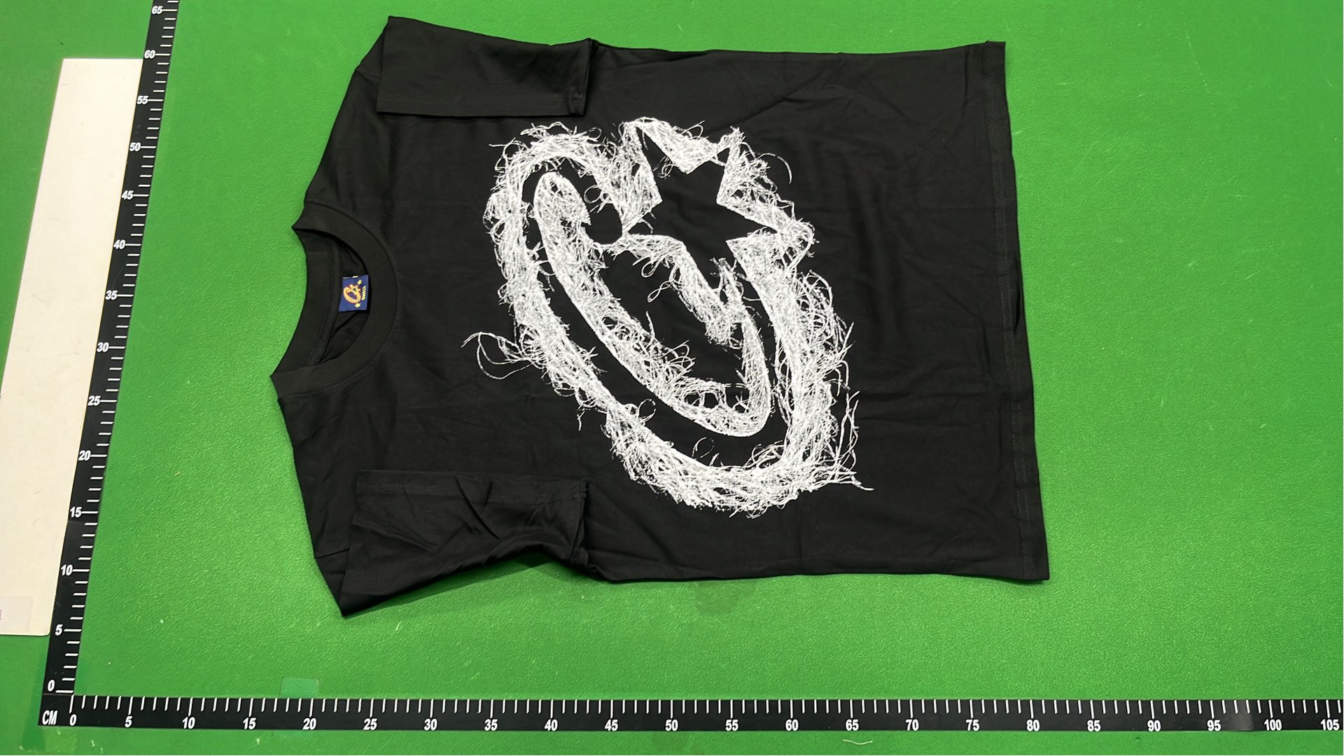 Abstract Brushstroke Black T-Shirt