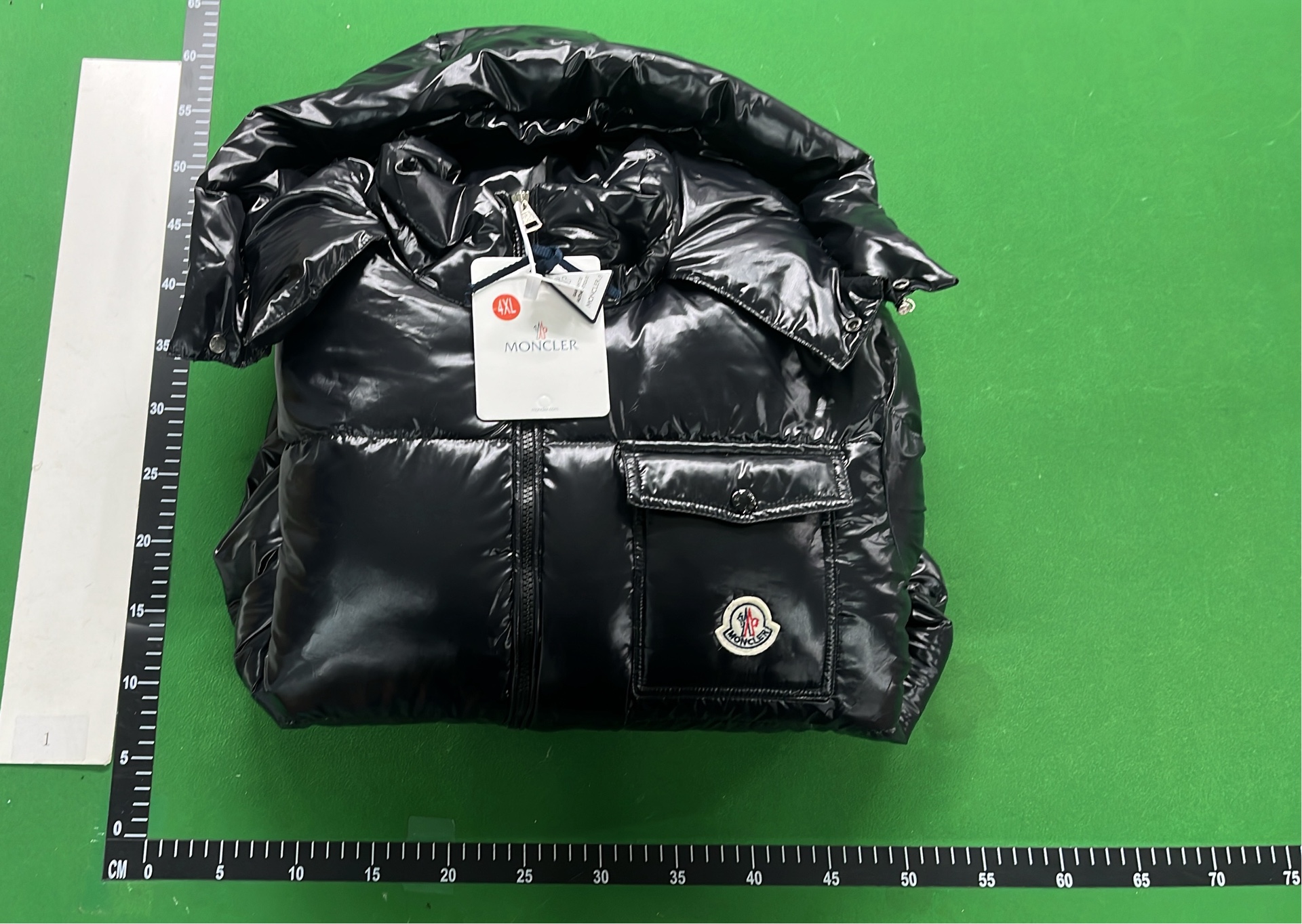 Moncler Black Puffer Jacket with Hood