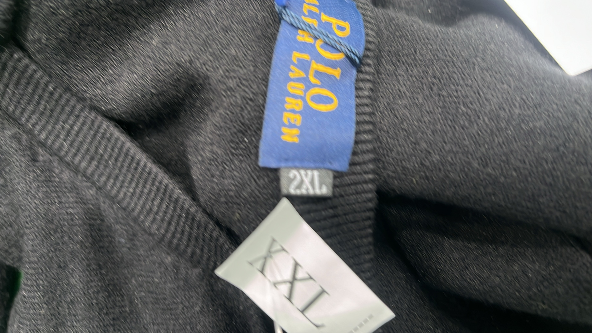 Men's V-Neck Sweater with Embroidered Pony Logo