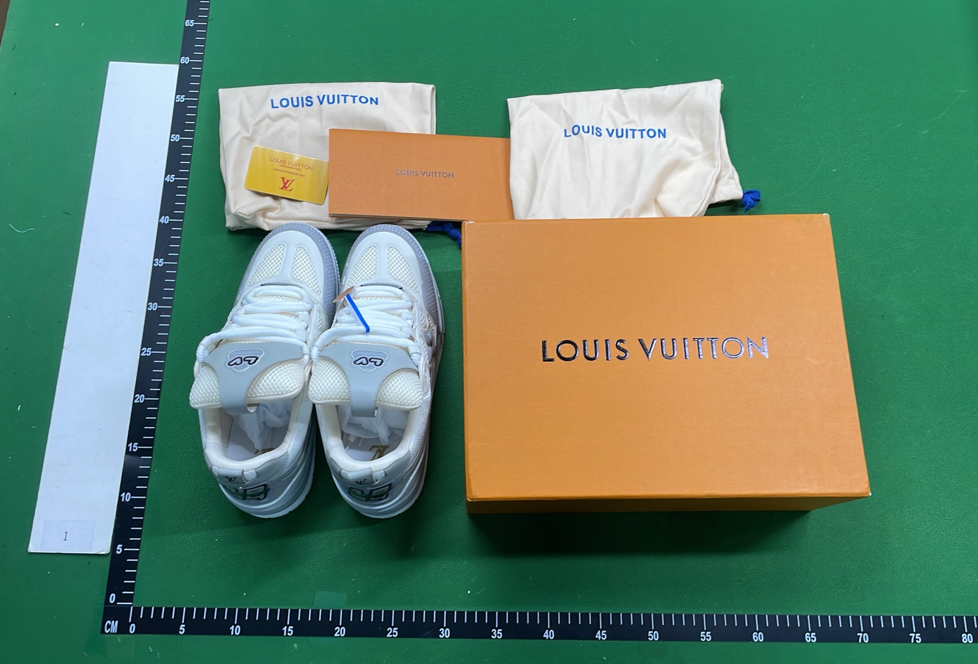 LV Purple Denim Sneakers with Flower Logo