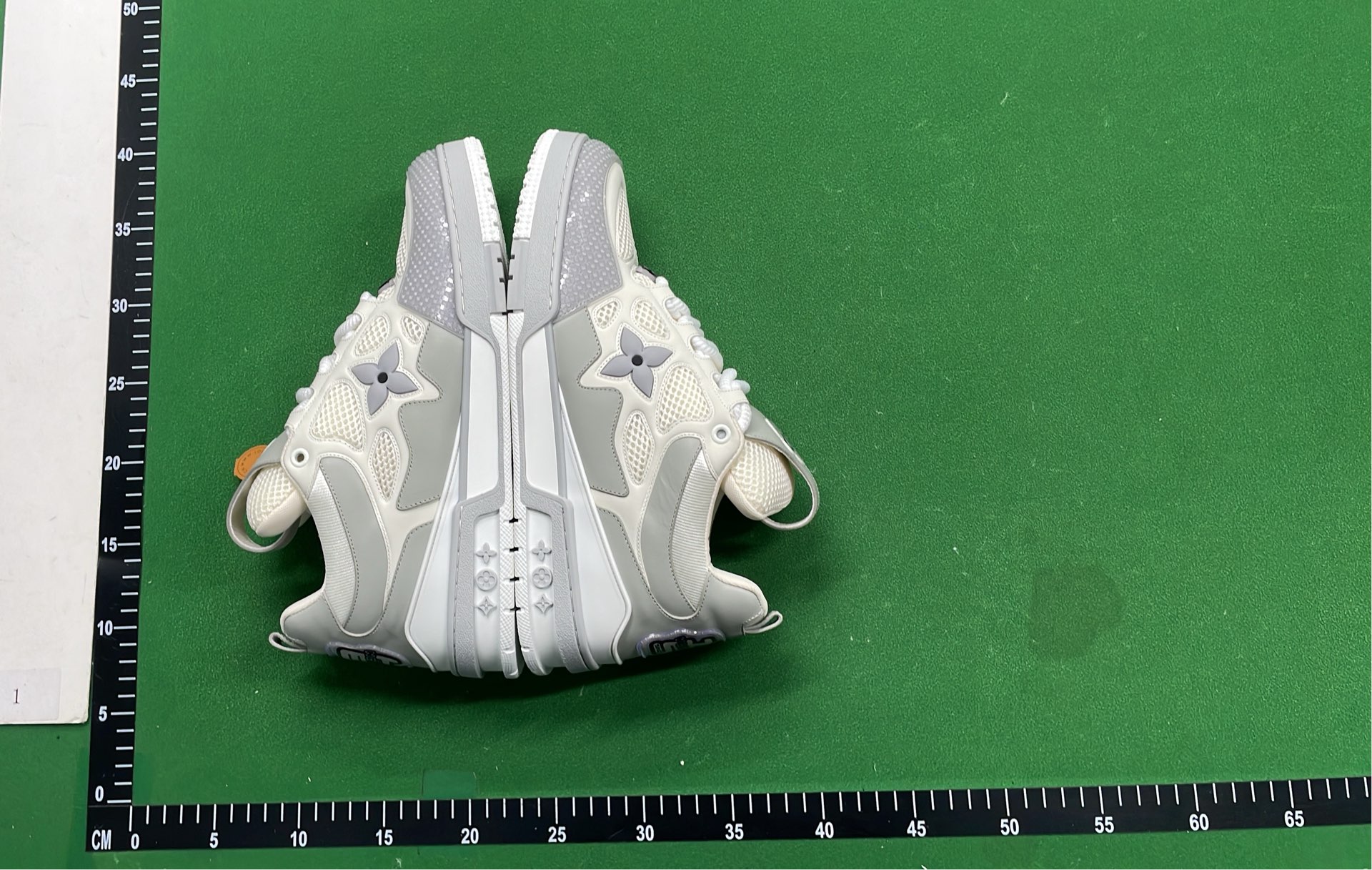 LV Purple Denim Sneakers with Flower Logo