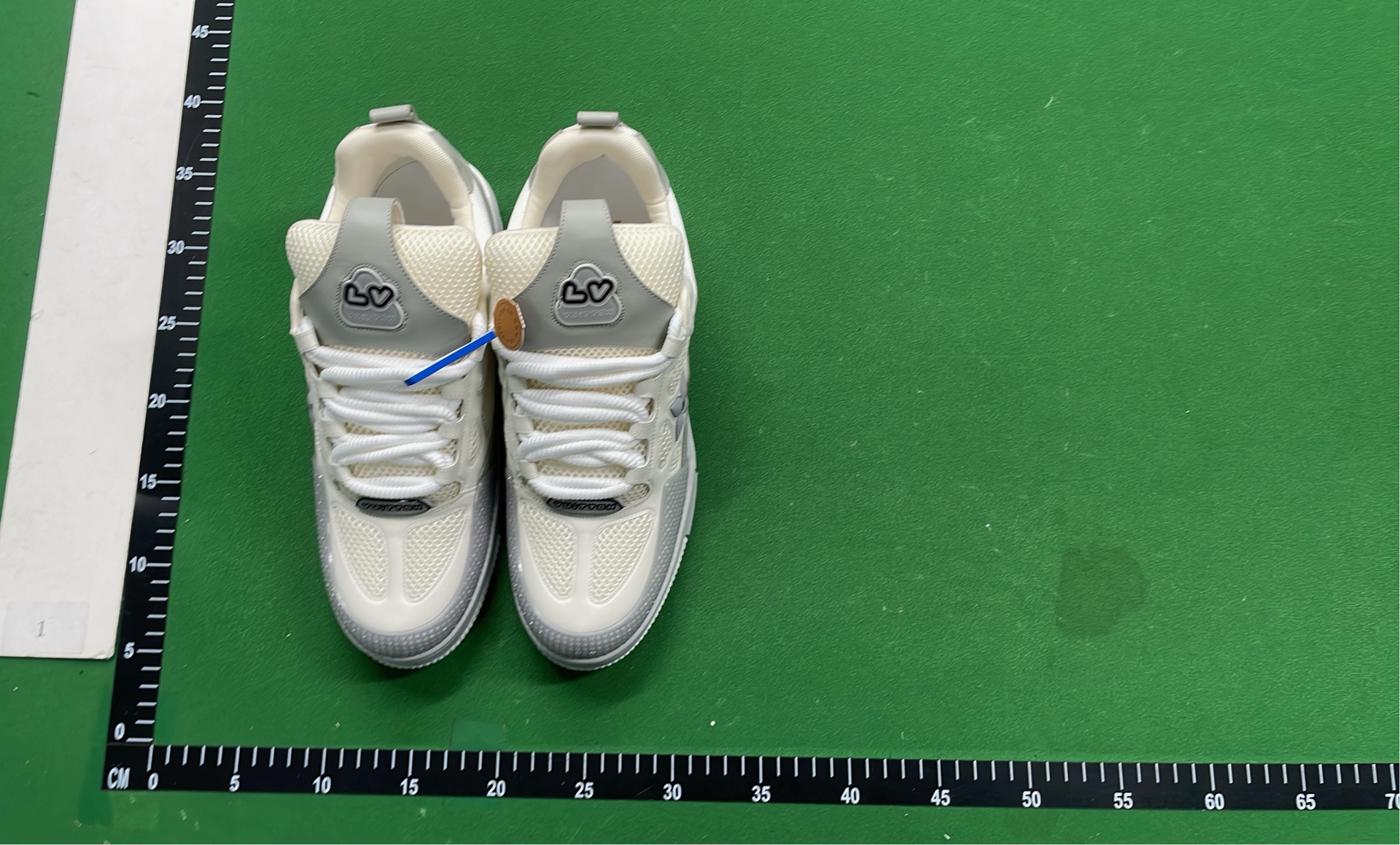 LV Purple Denim Sneakers with Flower Logo
