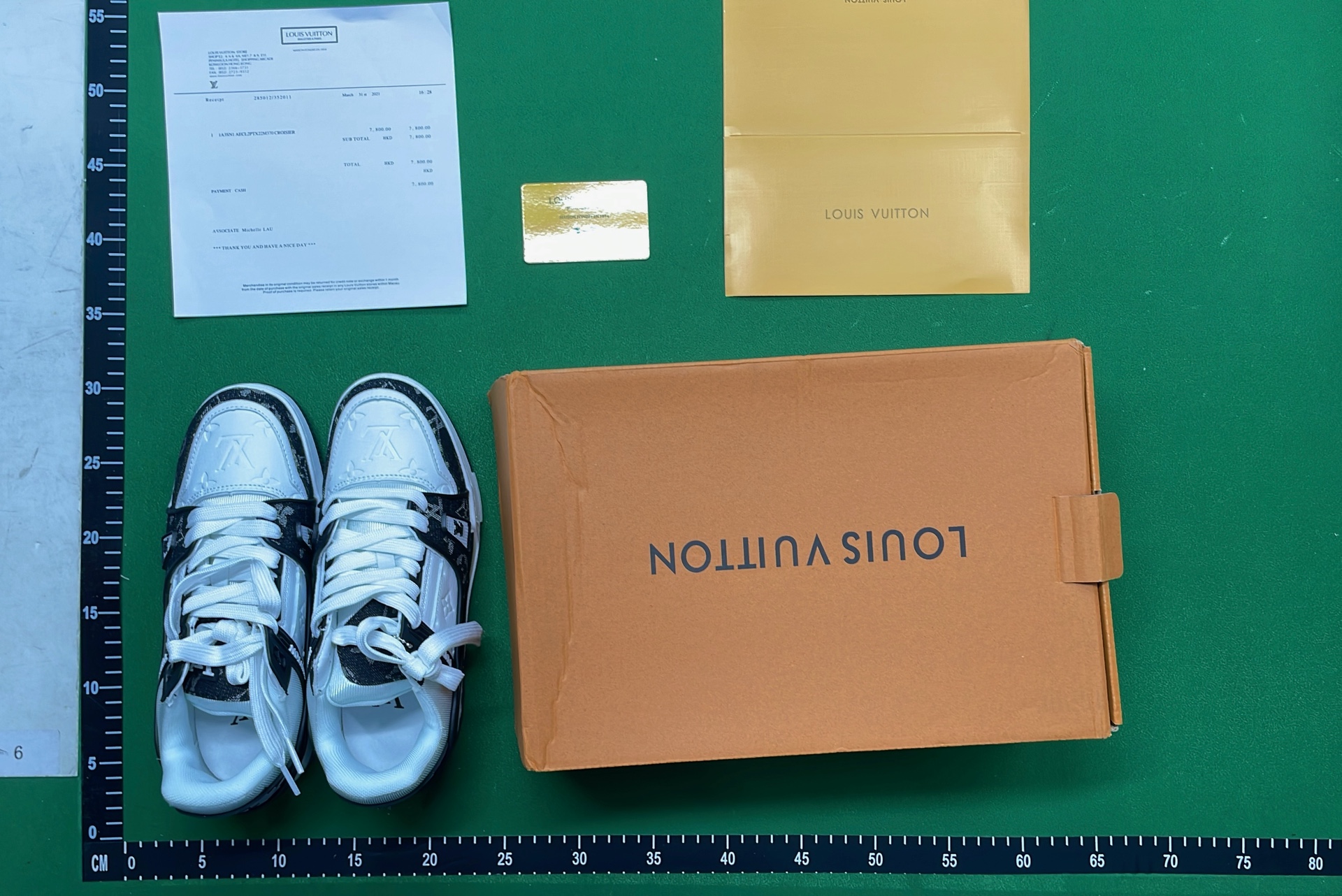 LV Monogram Sneakers Men Women Fashion Sport Shoes