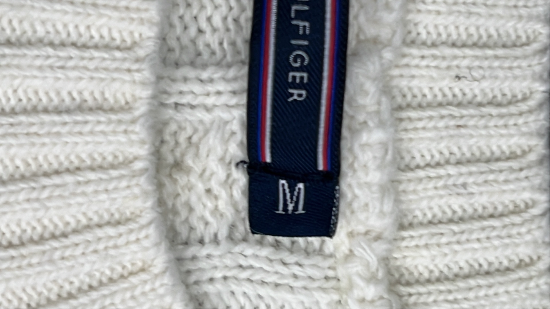 Men's Cable Knit Sweater - Classic White