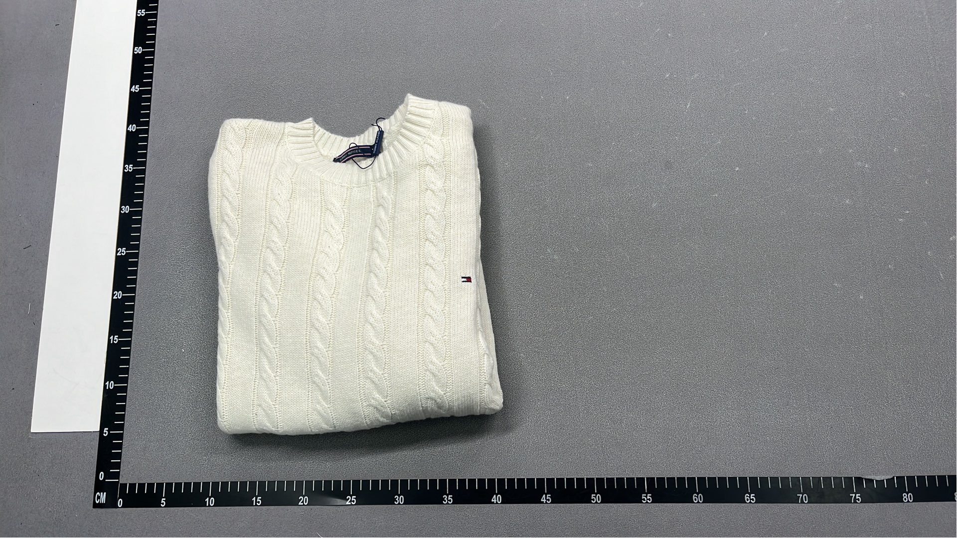 Men's Cable Knit Sweater - Classic White