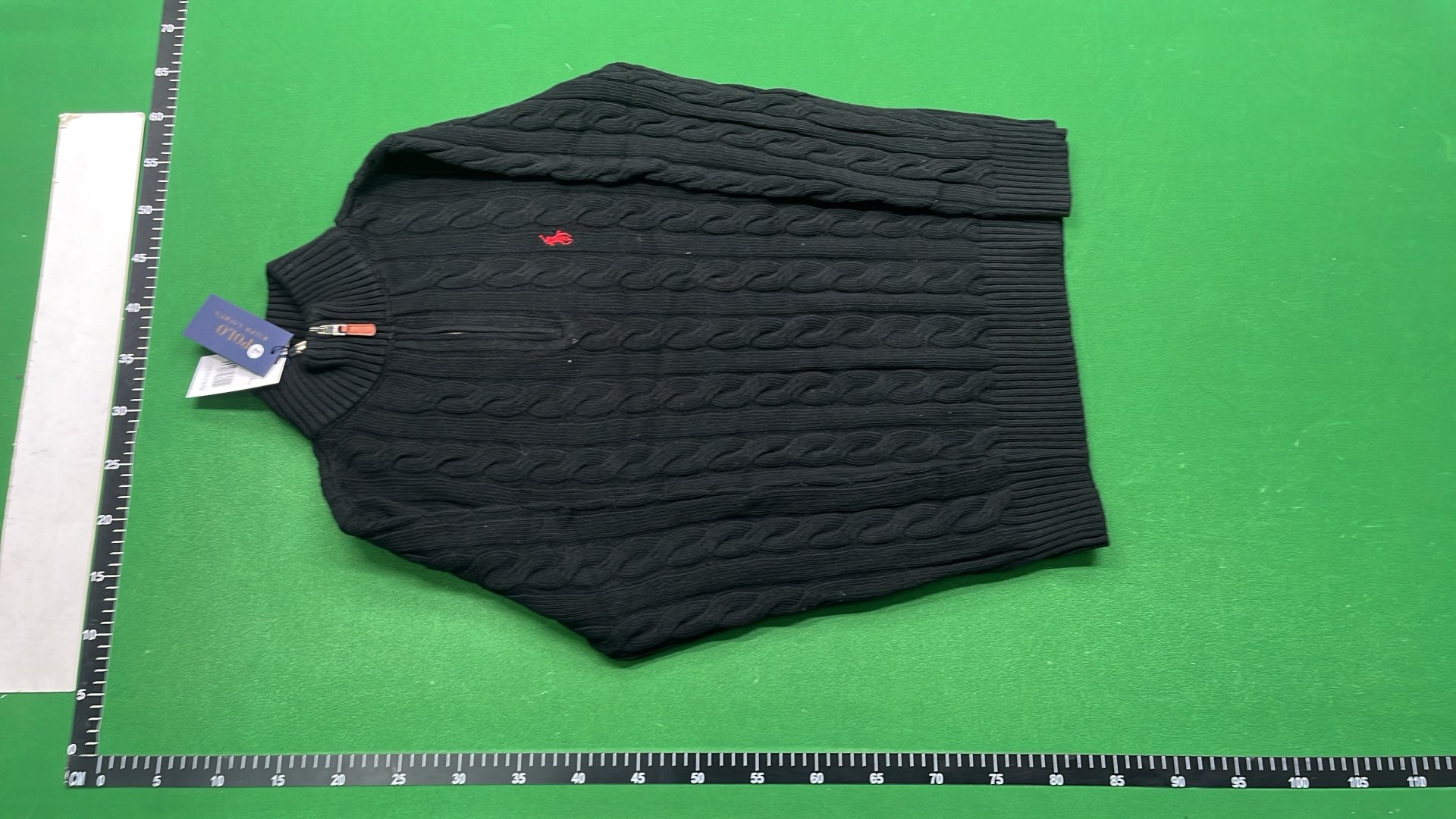 Ralph Lauren Cable Knit Polo Sweater - Men's Long Sleeve