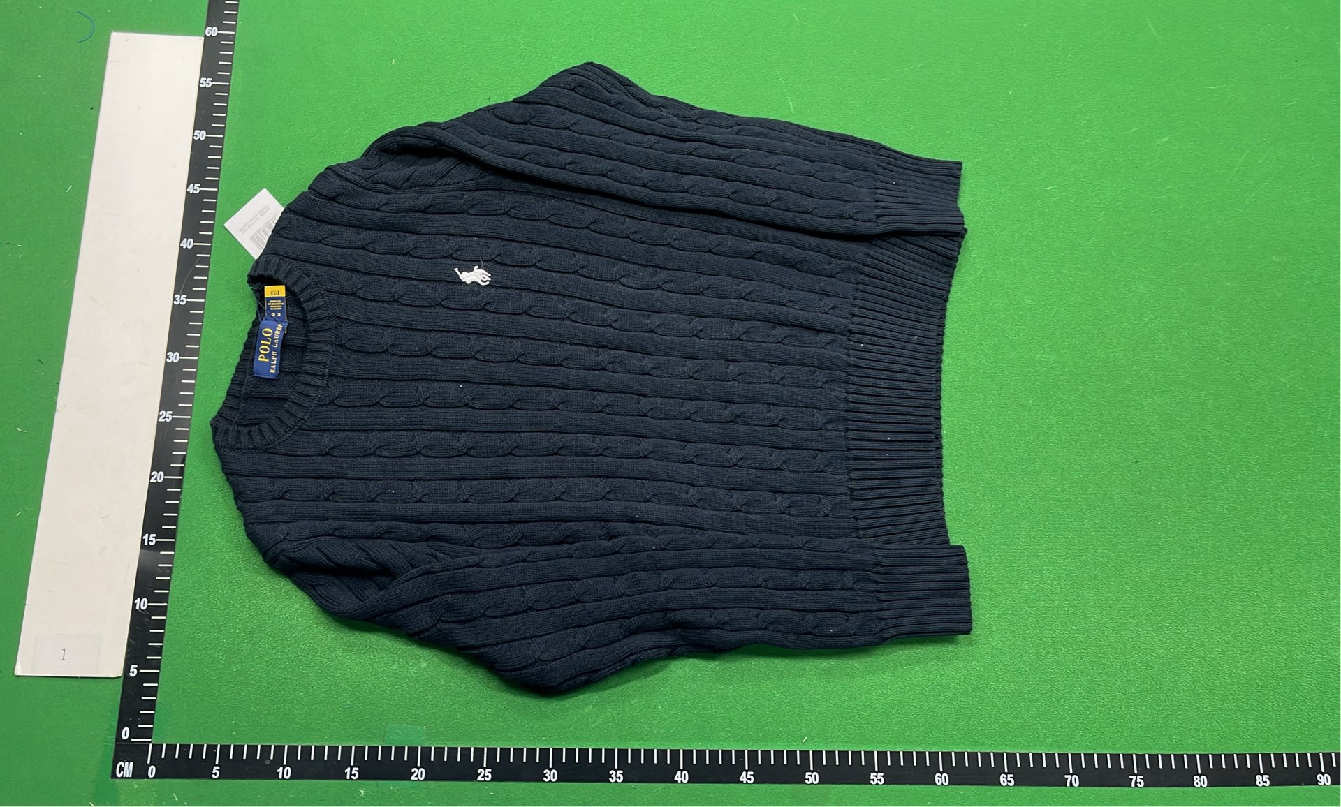 Ralph Lauren Cable Knit Polo Sweater - Men's Long Sleeve