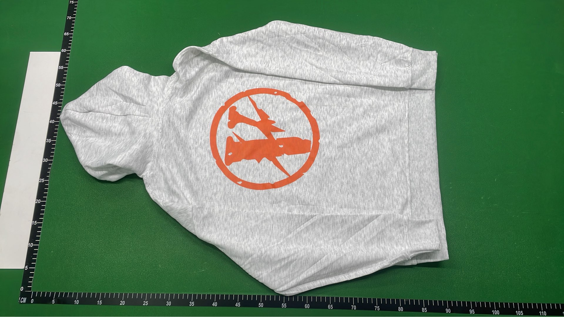 Vlone Hoodie Cream Color with Blue V Logo and LONE Print