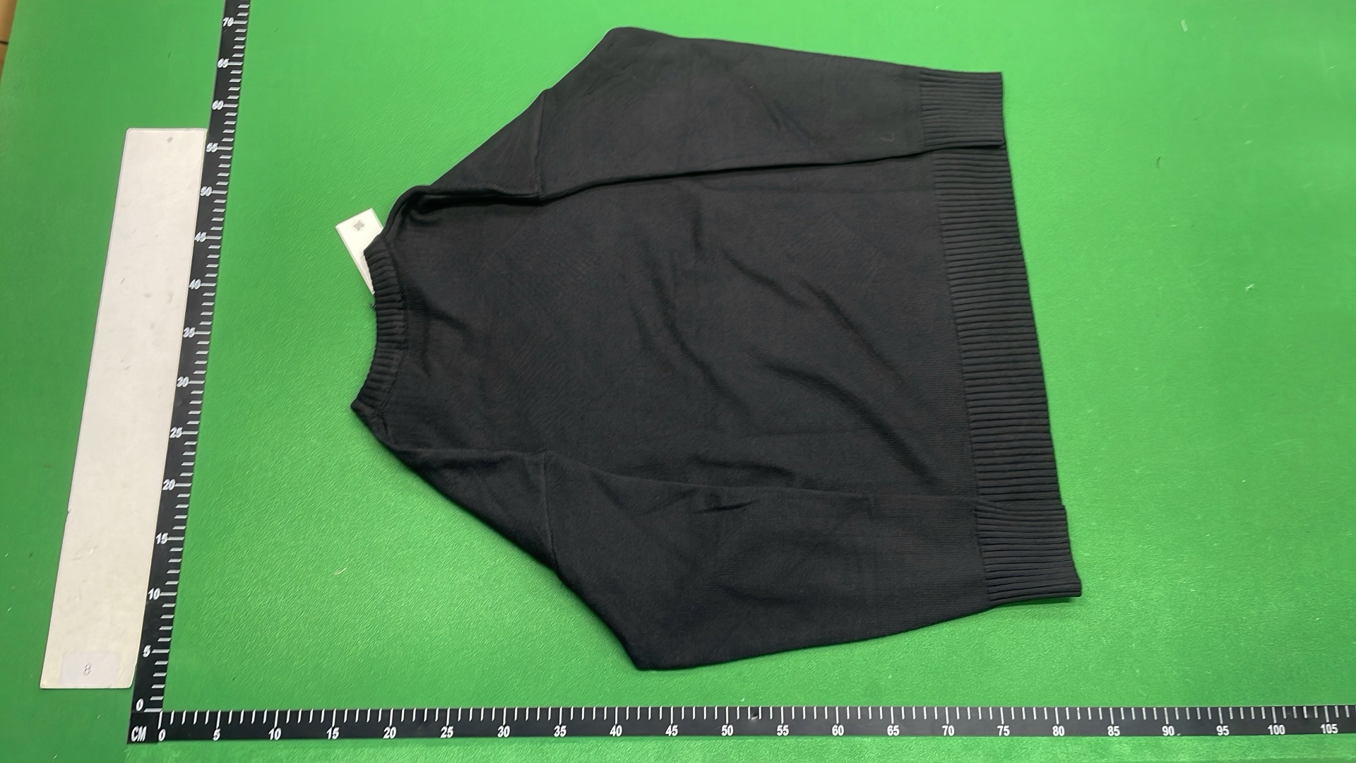 Green Knit Sweater with Heart and A Logo