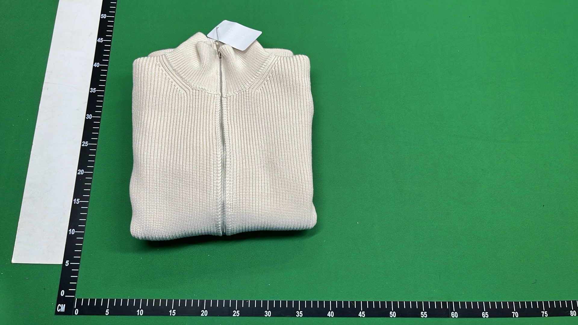 Men's Dark Gray Ribbed Zip-Up Sweater Jacket