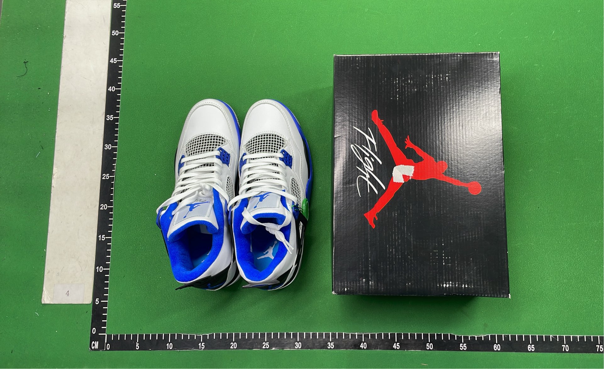 Air Jordan 4 Retro Shoes - White, Black, Red, Blue, Yellow