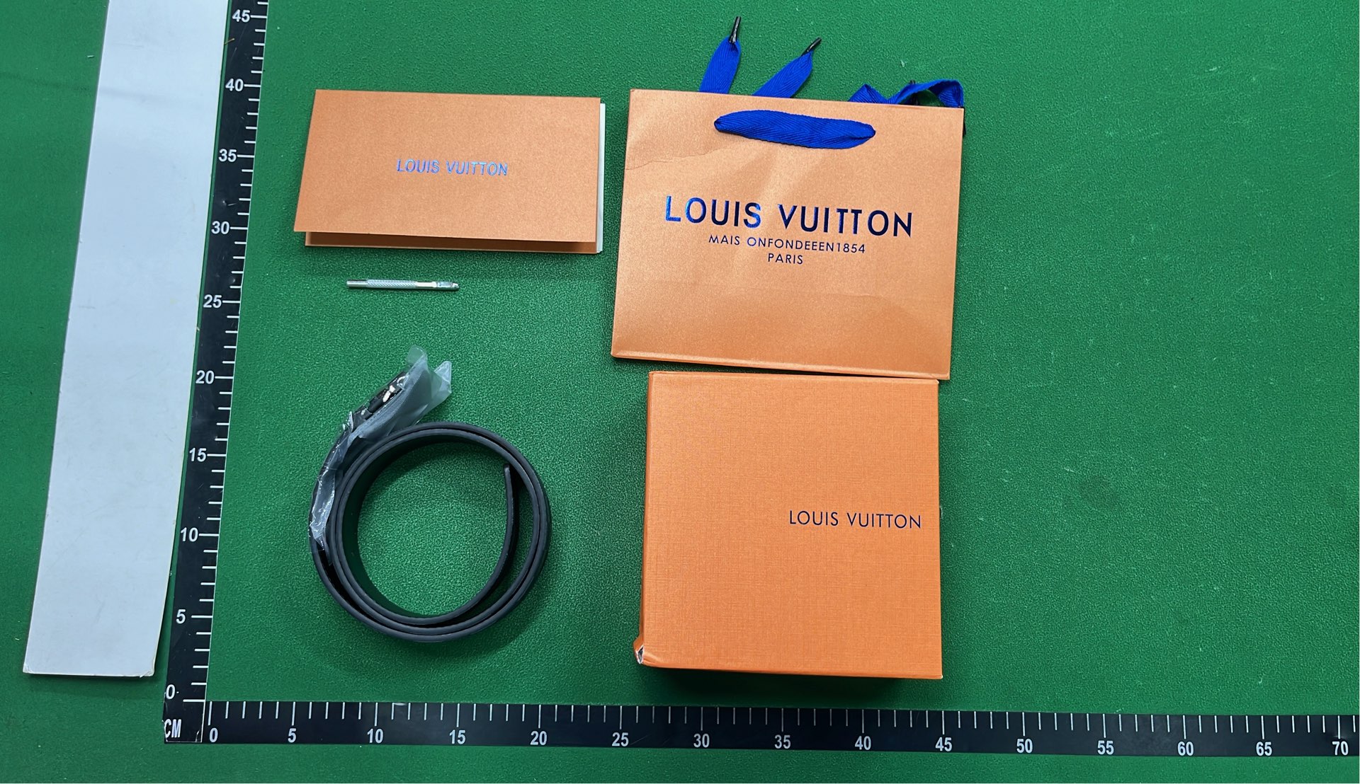 LV Damier Canvas Belt with H Buckle