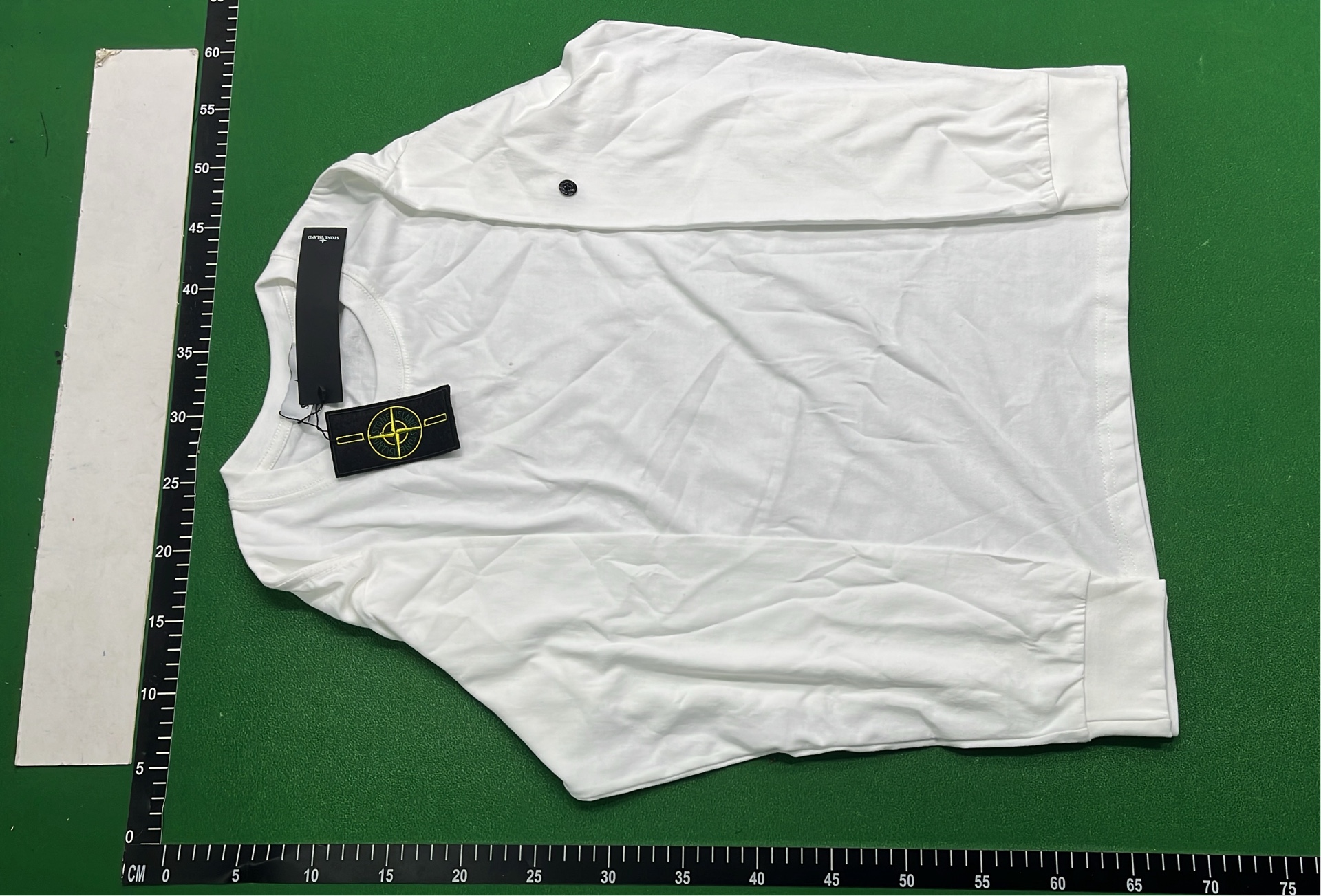 Stone Island Black T-Shirt with Logo Patch