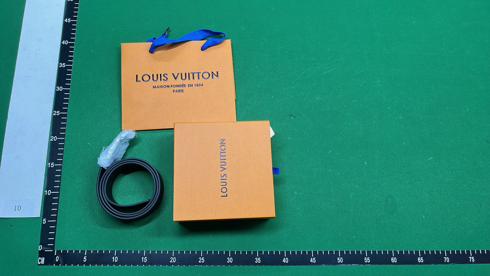 LV Monogram Belt with Gold Tone LV Buckle 4.0cm